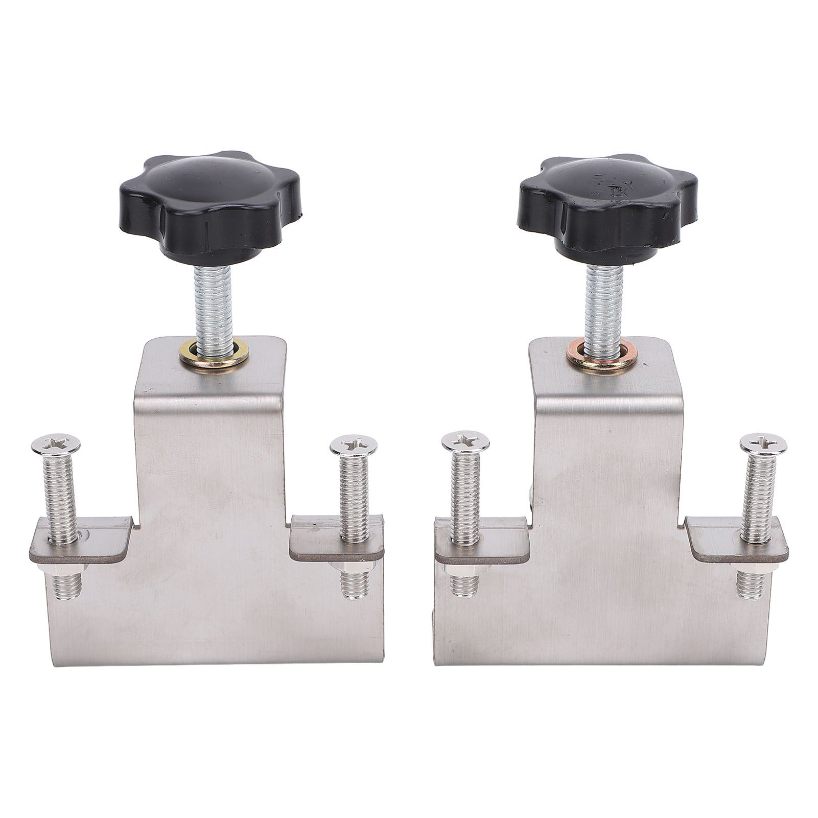 2PCS Universal Cabinet Clamp Stainless Steel Anti Slip Drawer Front view 12