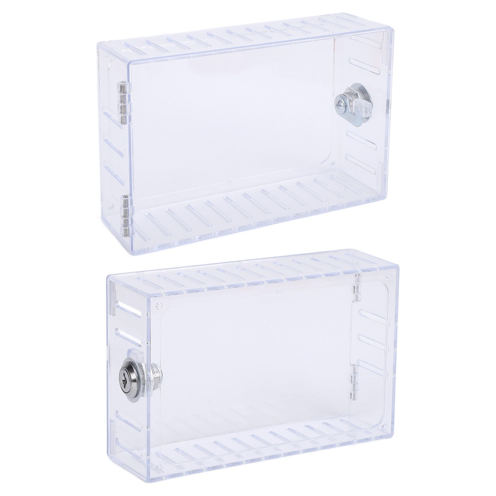 Clear Thermostat Lock Box Cover with Key Thermostat Guard Fits Thermostats view 12