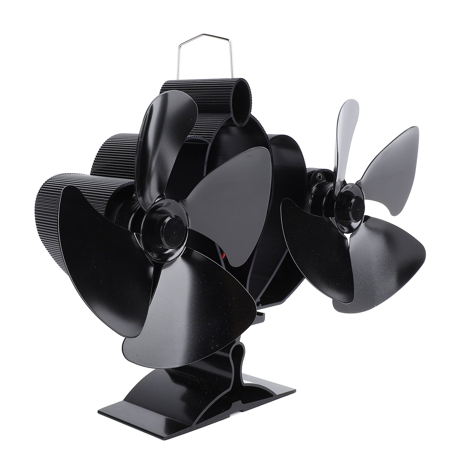 8 Blades Wood Stove Fan Aluminum Alloy Quiet Efficient Heat Powered Fireplace