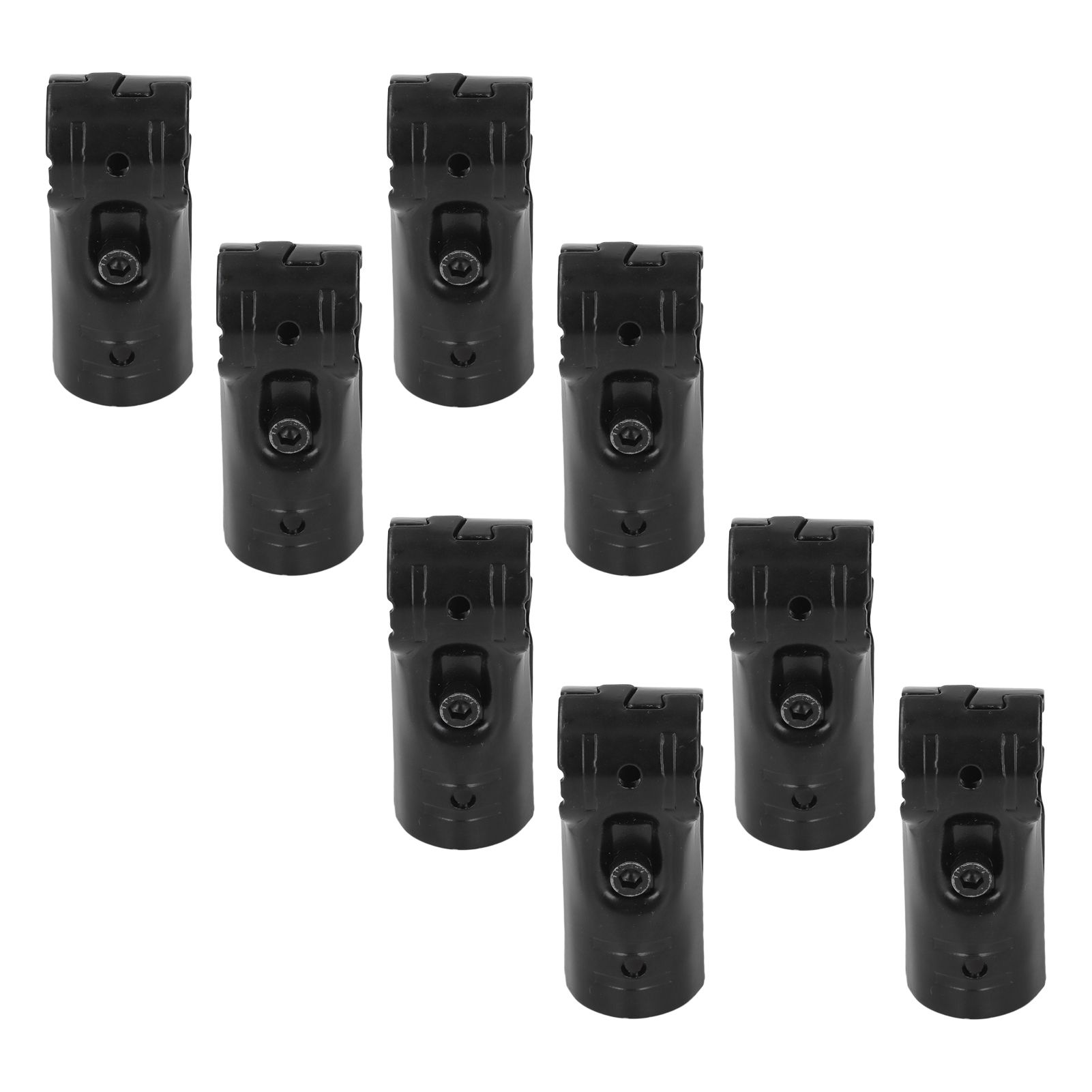 8 Sets 28mm T Shape Pipe Clamp with Bolts and Nuts Metal End Rail Clamps for view 8