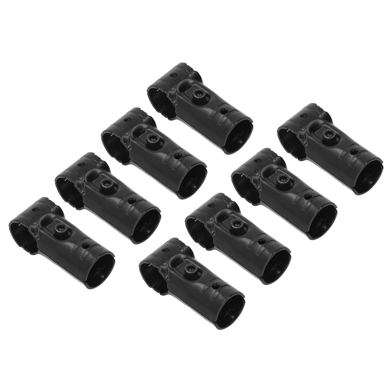8 Sets 28mm T Shape Pipe Clamp with Bolts and Nuts Metal End Rail Clamps for view 10