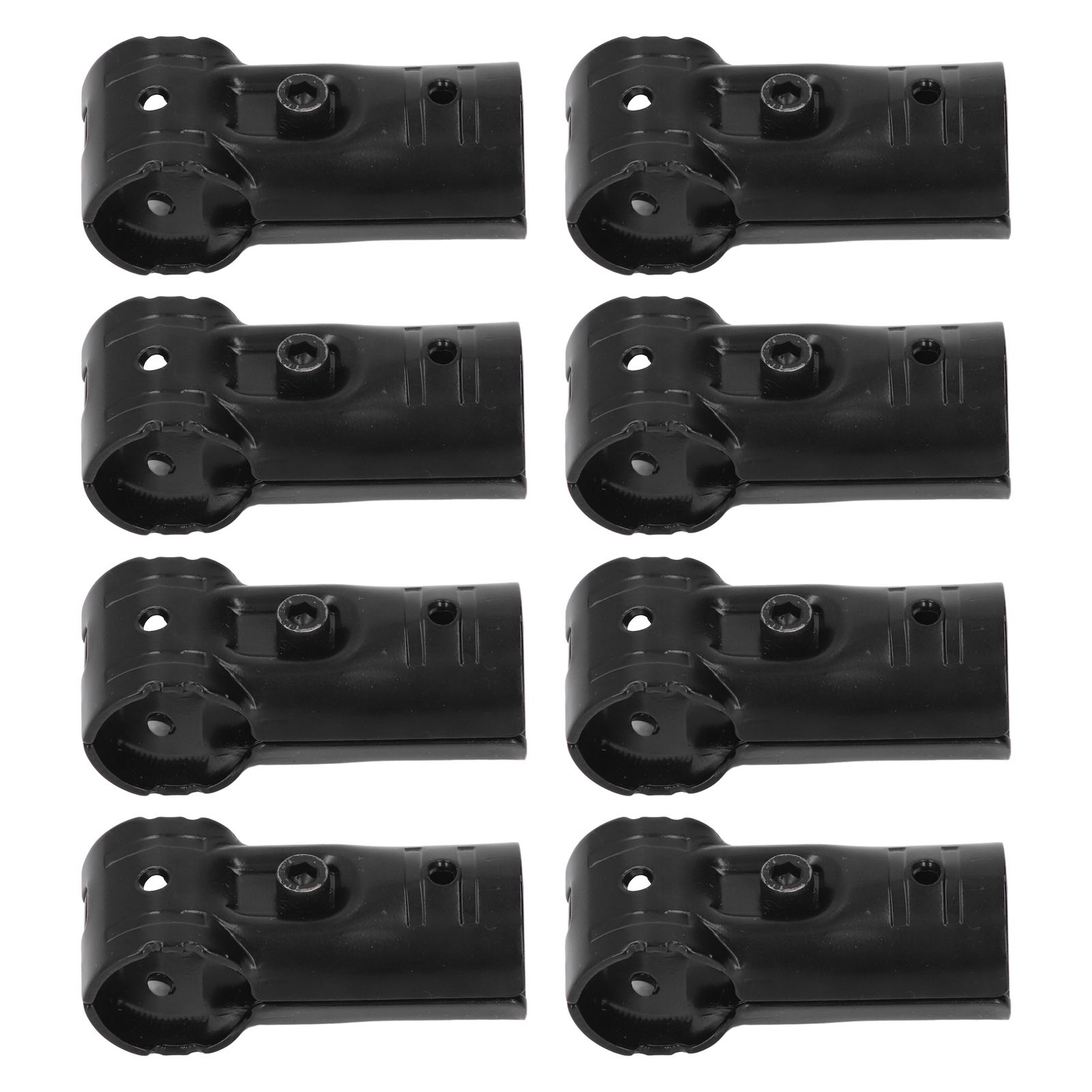 8 Sets 28mm T Shape Pipe Clamp with Bolts and Nuts Metal End Rail Clamps for view 12