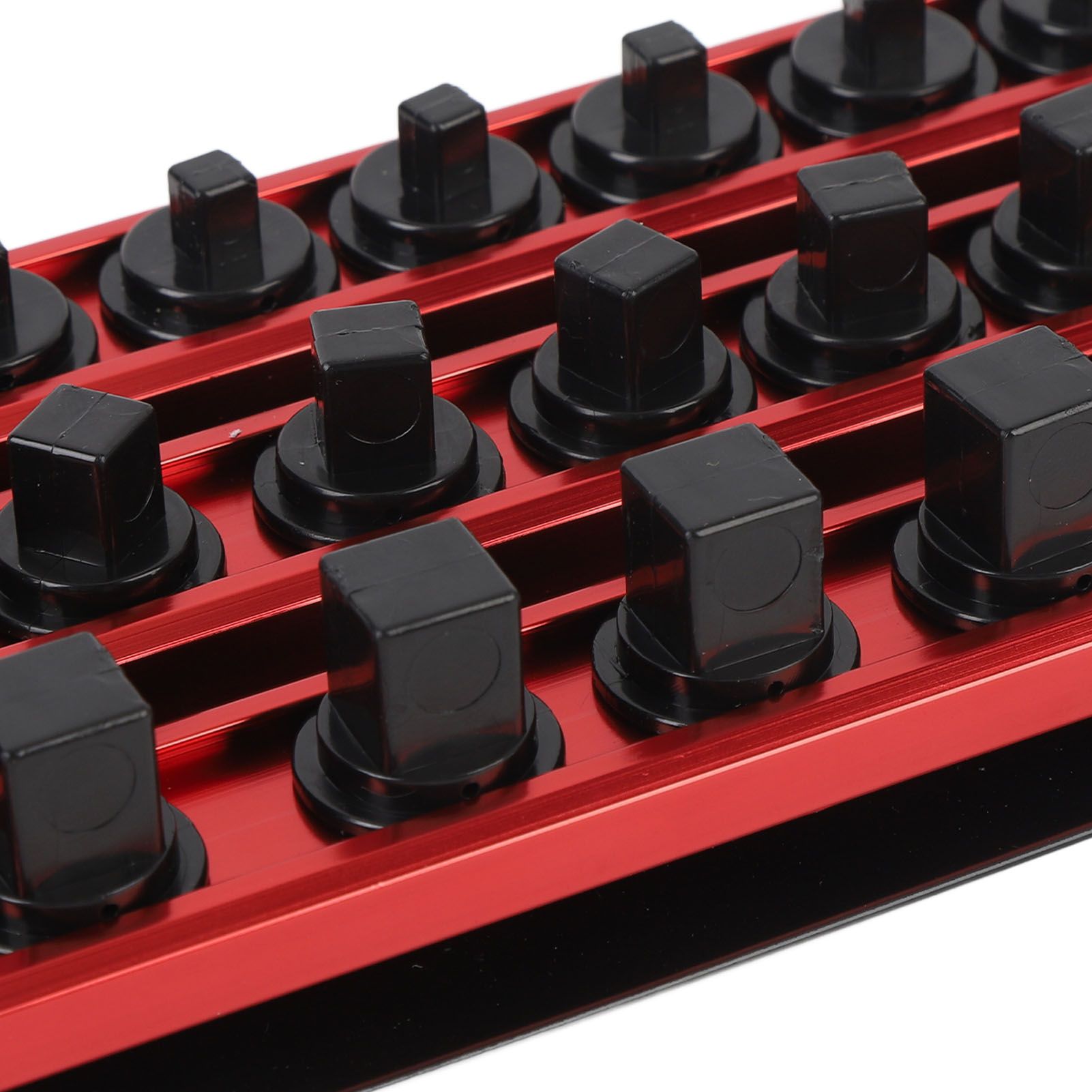 Portable Socket Organizer Aluminum Socket Holder Storage Tray for 1/2 3/8 1/4 view 5
