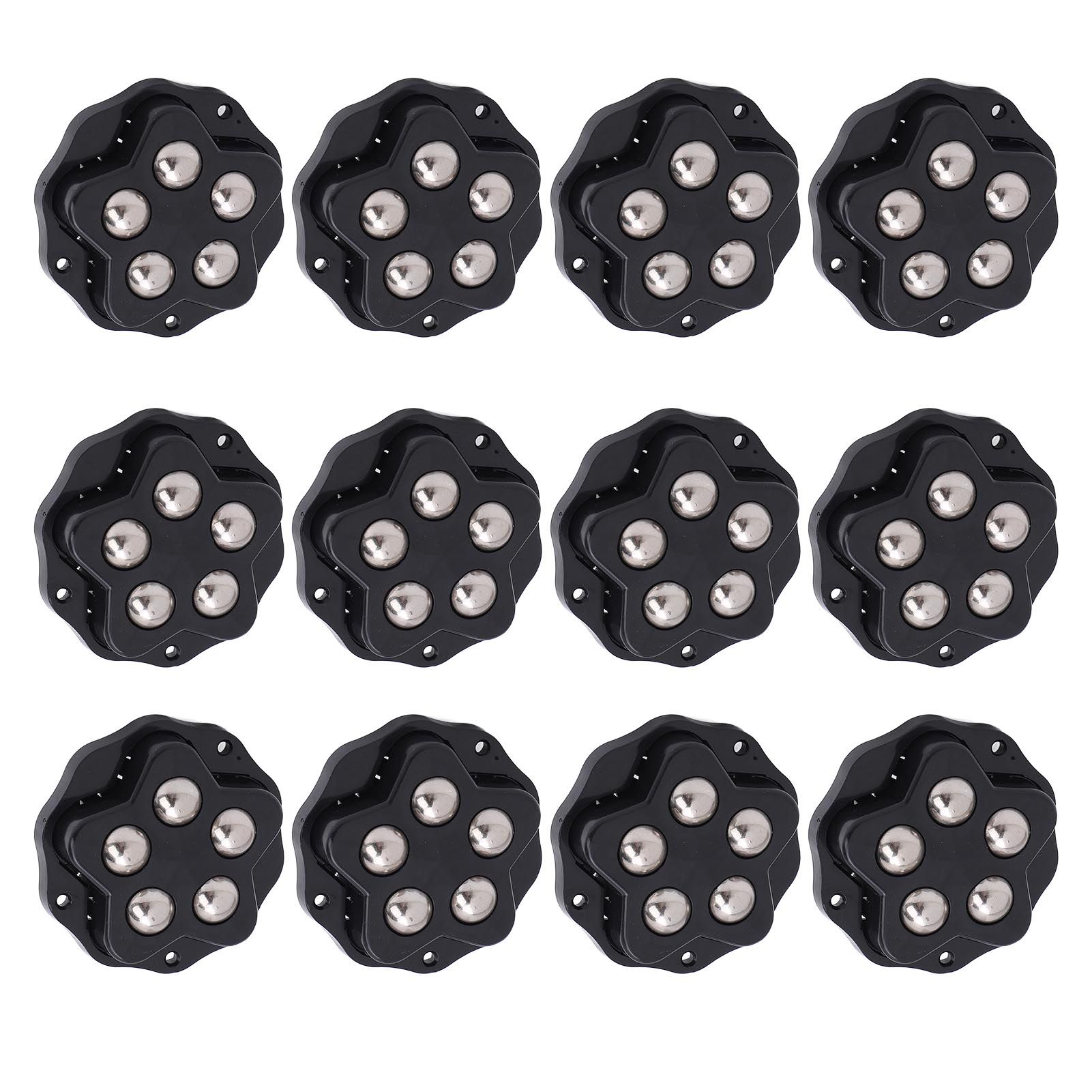 12PCS Self Adhesive Caster Wheels with Brake Pads 360 Degree Rotation Heavy view 10
