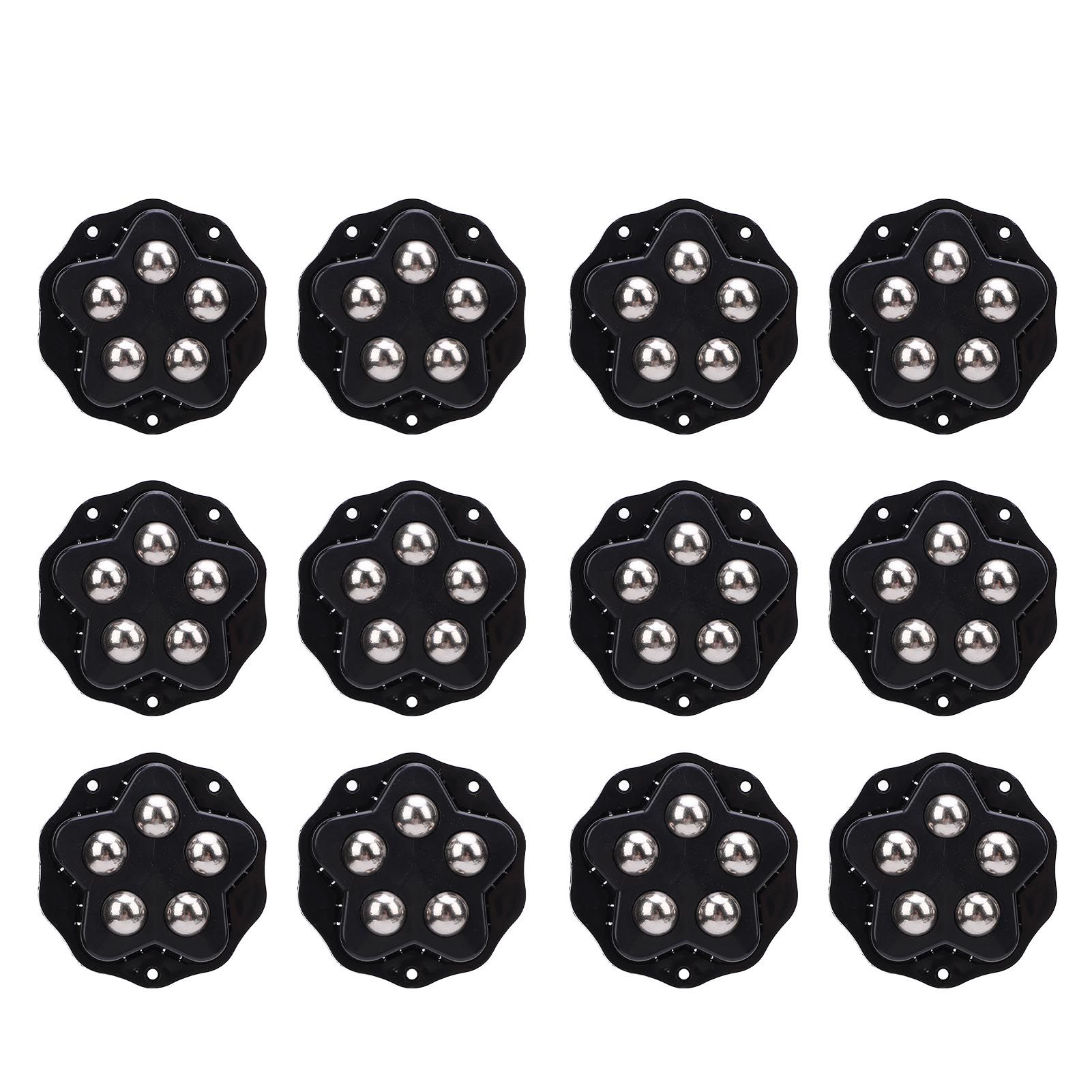 12PCS Self Adhesive Caster Wheels with Brake Pads 360 Degree Rotation Heavy view 11