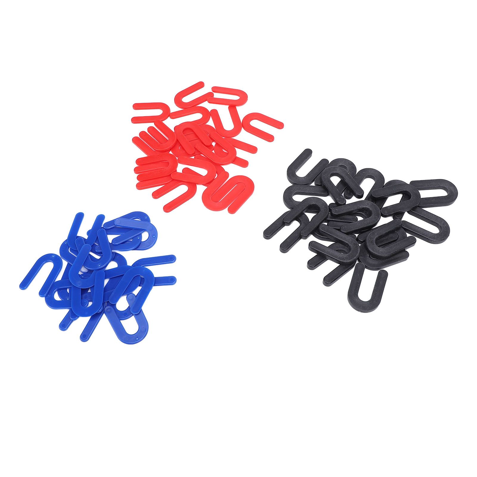 60pcs Plastic Shims Horseshoe Shims U Shaped Tile Spacers 1/4in 1/8in 1/16in — image 1