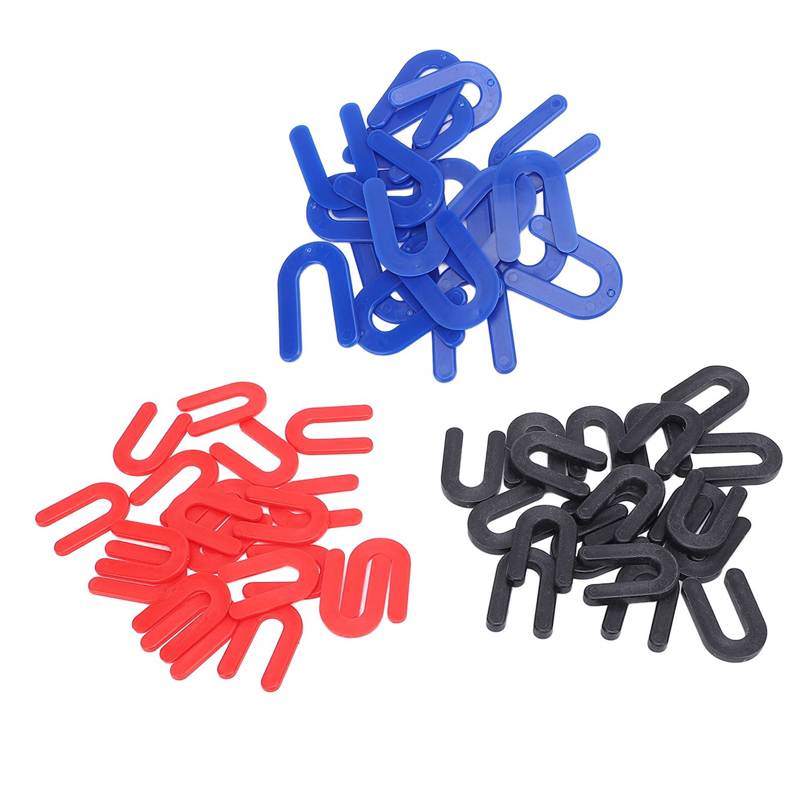 60pcs Plastic Shims Horseshoe Shims U Shaped Tile Spacers 1/4in 1/8in 1/16in view 3