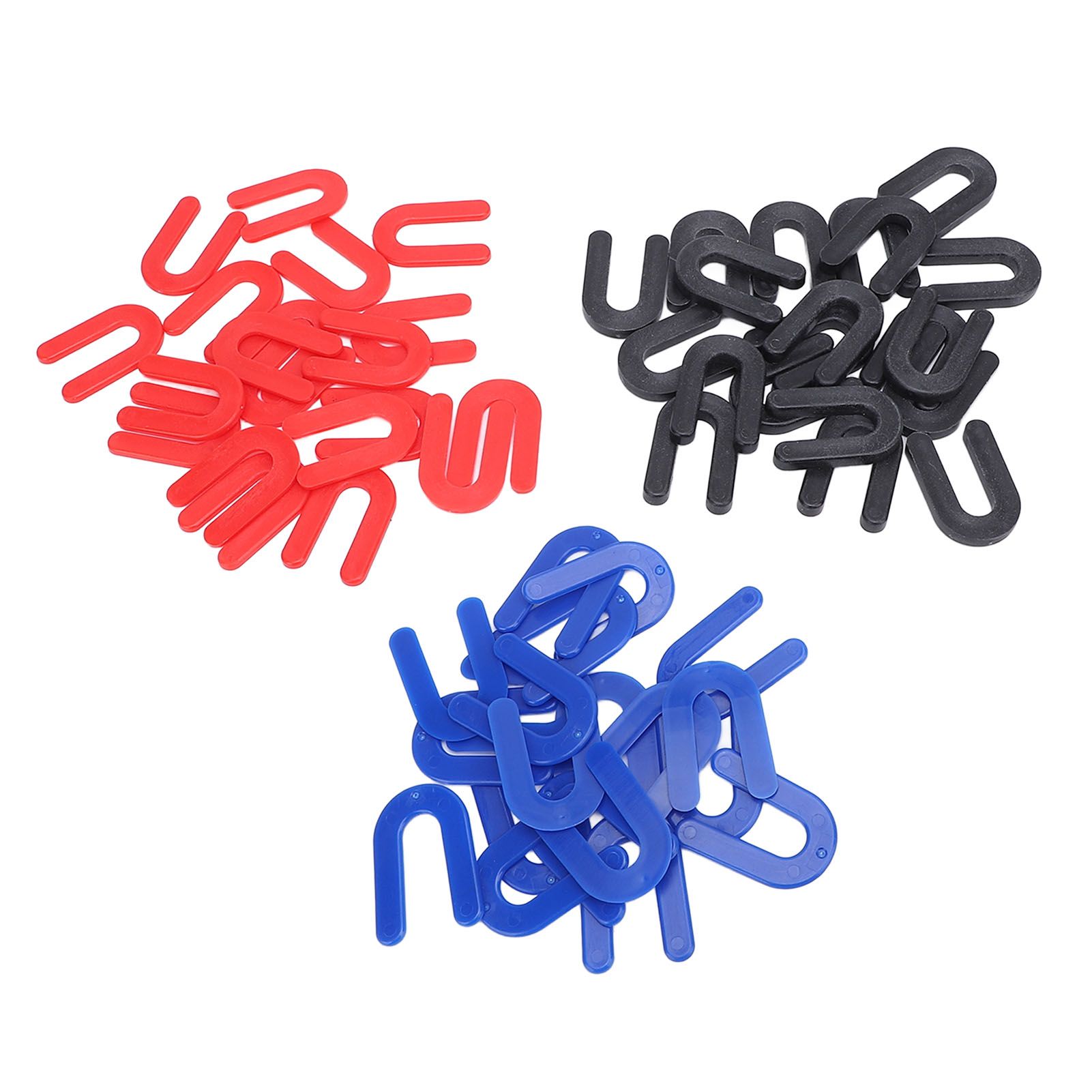 60pcs Plastic Shims Horseshoe Shims U Shaped Tile Spacers 1/4in 1/8in 1/16in view 4