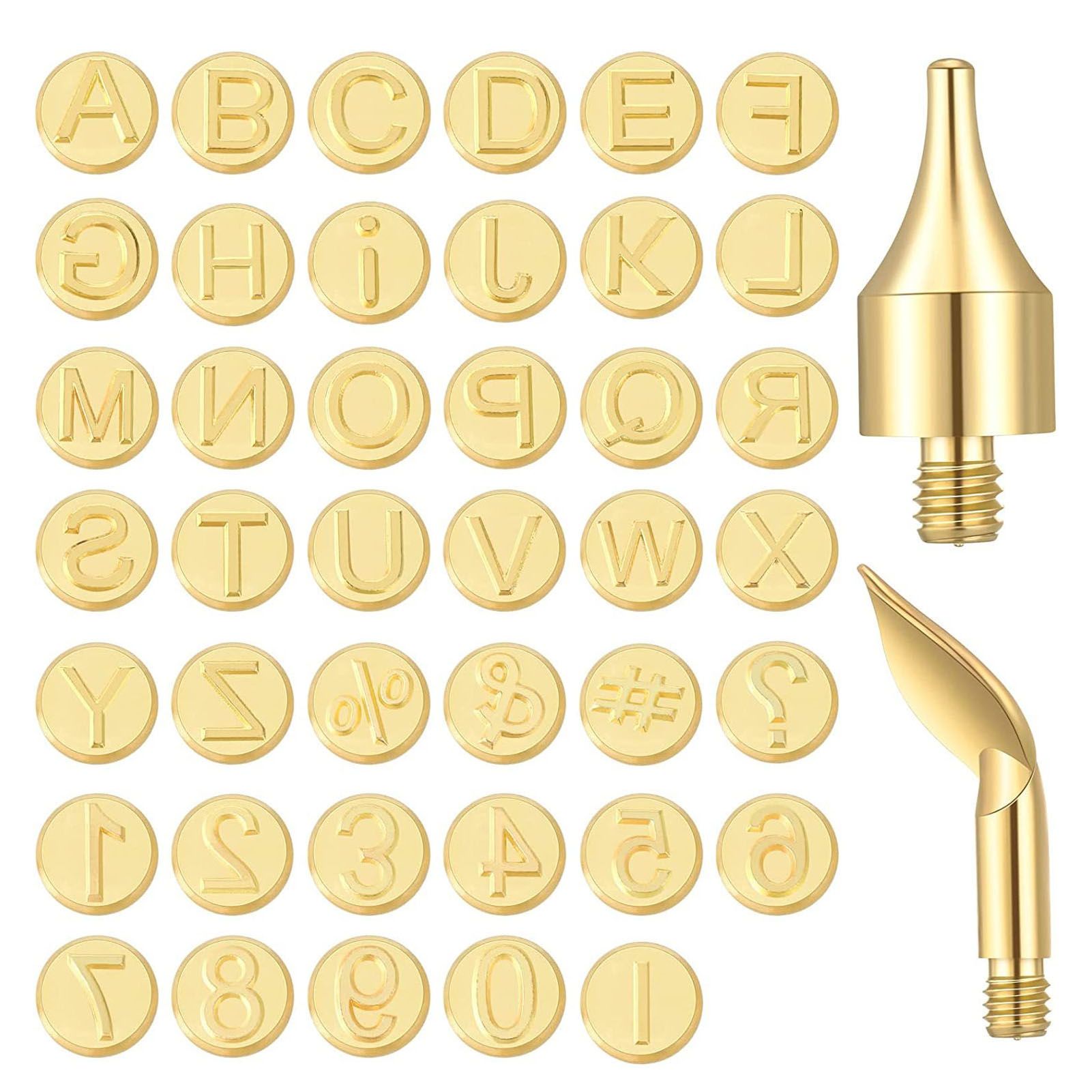 43pcs Wood Burning Tip Letter Wood Burning Tip Set Including Alphabet Number view 3