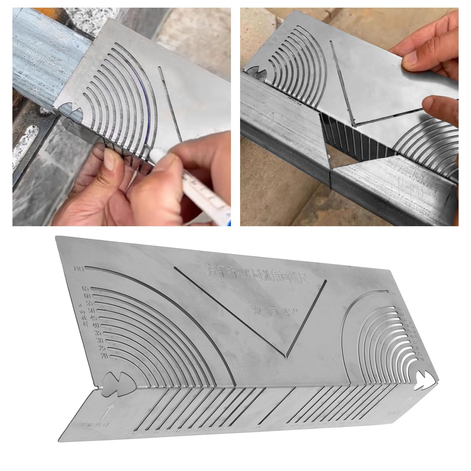 Square Pipe Bending Marking Tool Stainless Steel High Efficiency Multipurpose view 12
