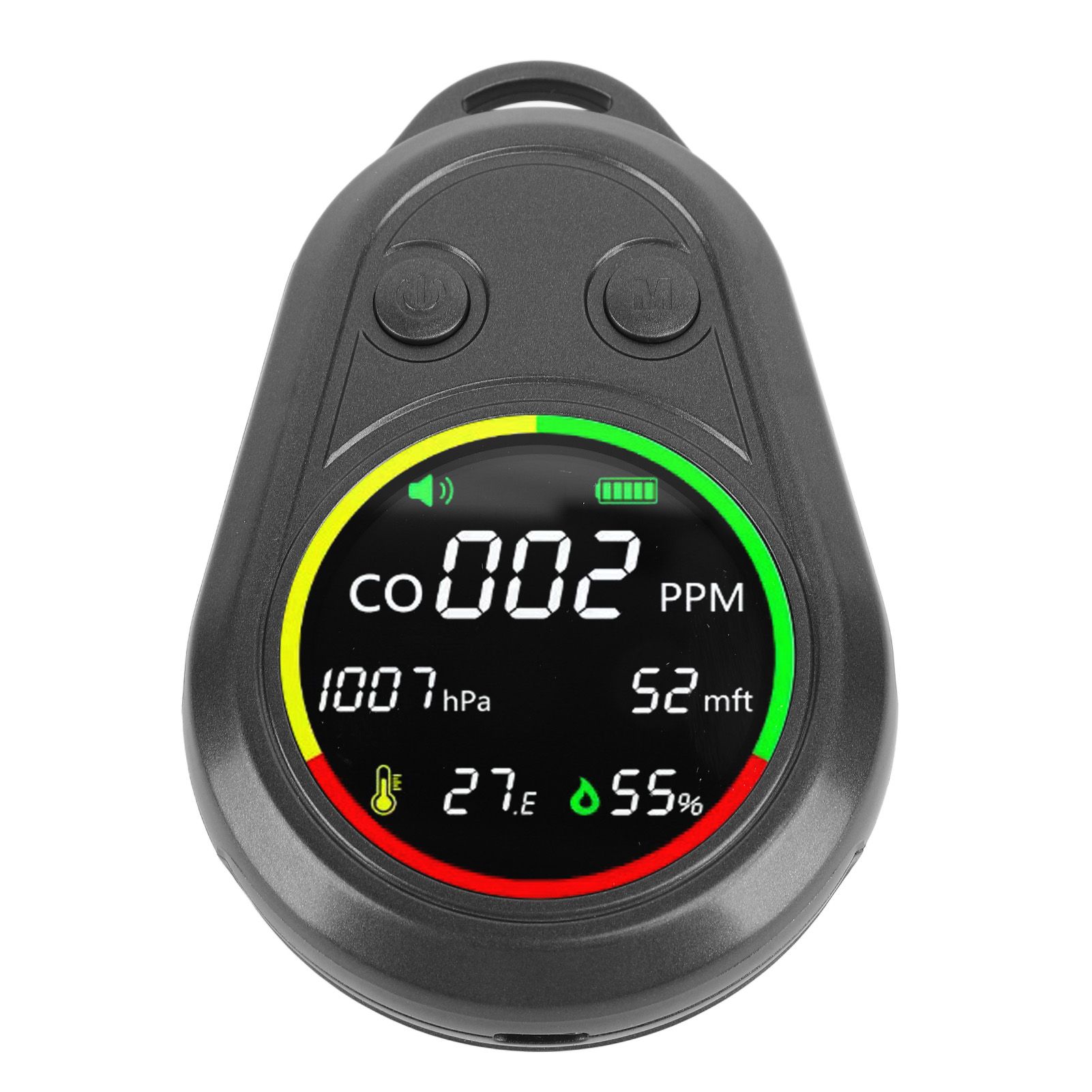 Portable Air Quality Detector 5 in 1 CO Altitude Atmospheric Pressure view 3