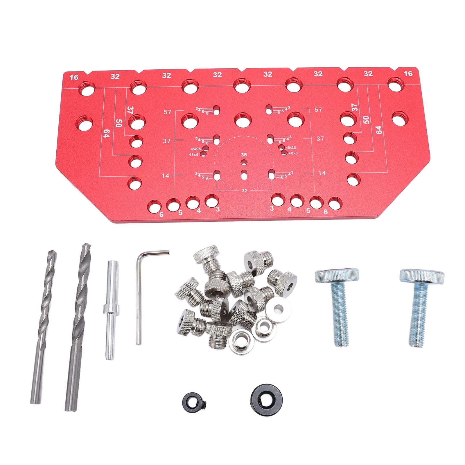 35mm Shelf Pin Jig and Hinge Jig Aluminum Alloy Hinge Drilling Tool for Handle view 3