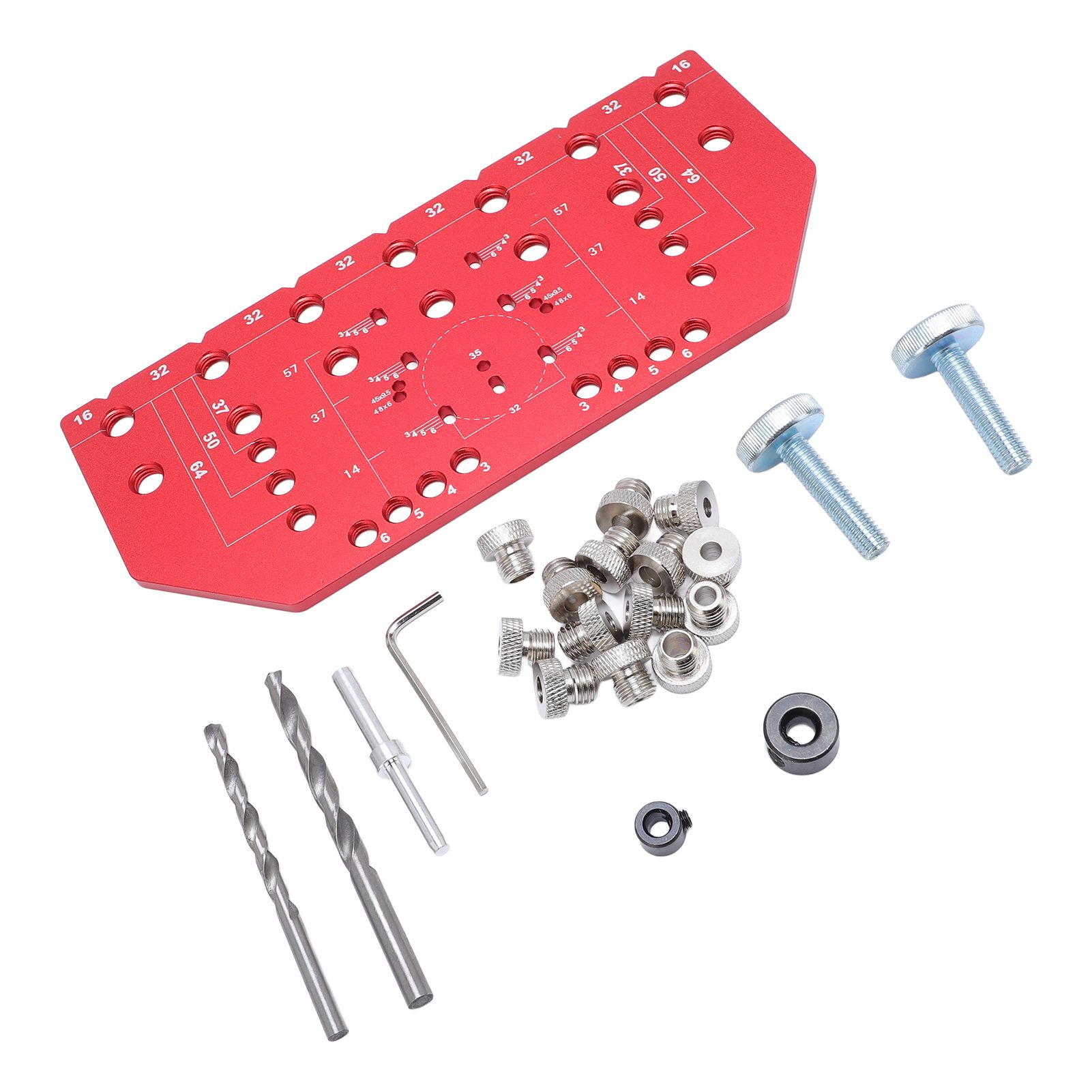 35mm Shelf Pin Jig and Hinge Jig Aluminum Alloy Hinge Drilling Tool for Handle view 4