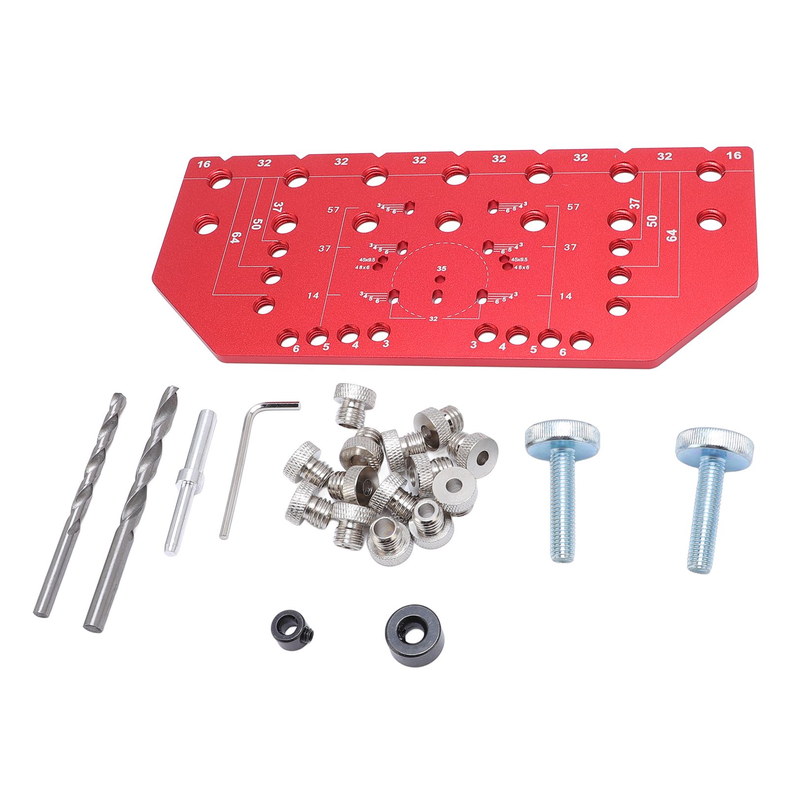 35mm Shelf Pin Jig and Hinge Jig Aluminum Alloy Hinge Drilling Tool for Handle view 8