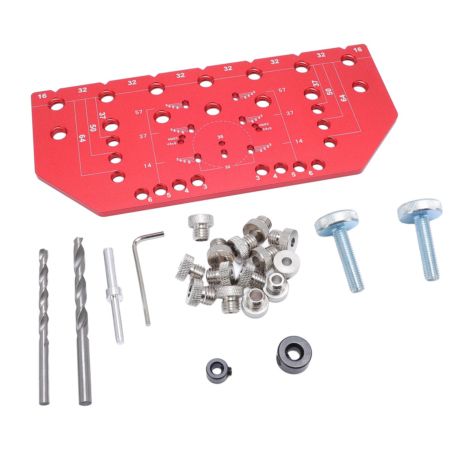 35mm Shelf Pin Jig and Hinge Jig Aluminum Alloy Hinge Drilling Tool for Handle view 9
