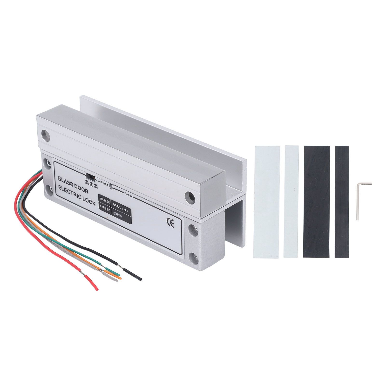 Glass Door Electric Bolt Lock with Feedback Signal DC 12V Fail Safe Door view 3