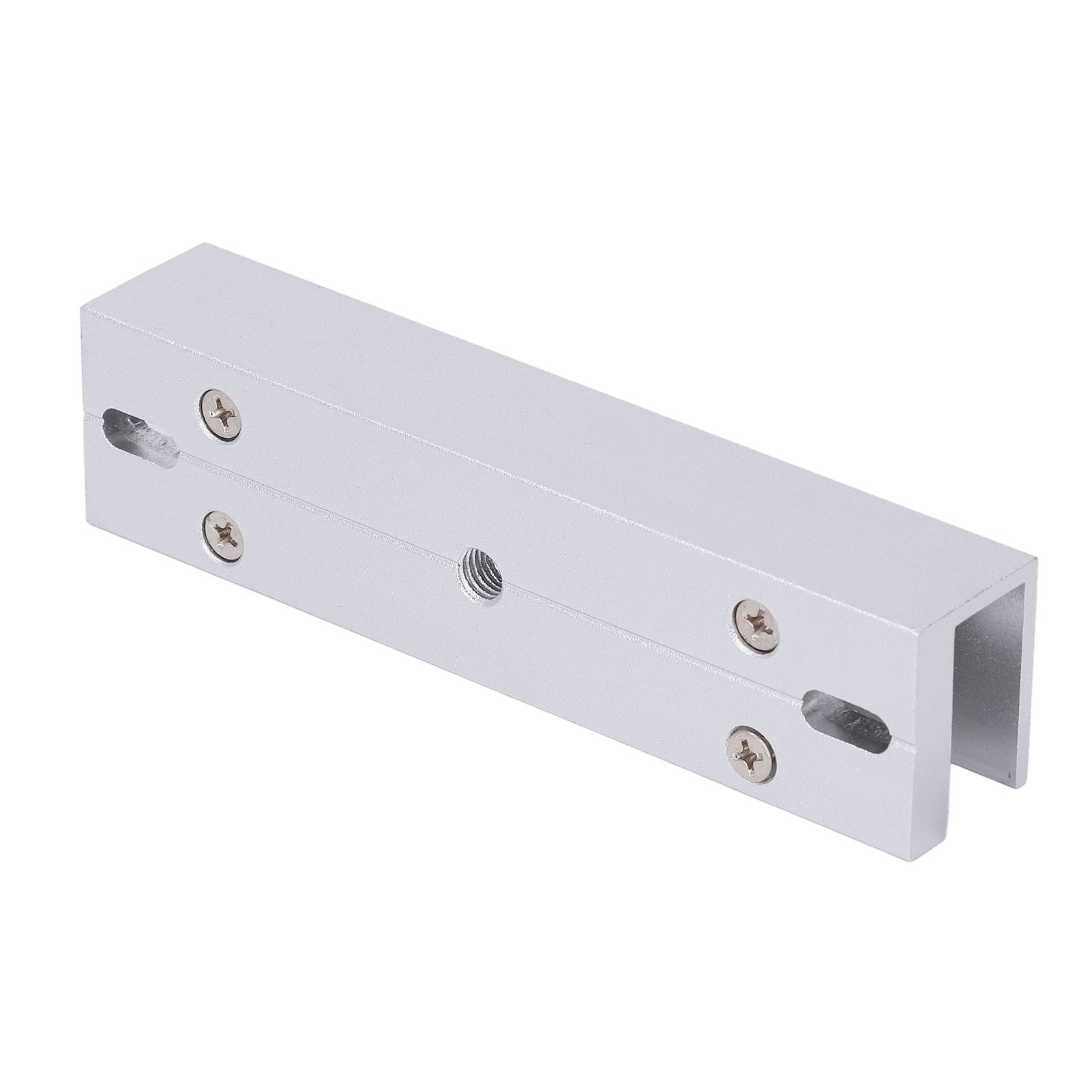 Aluminum Alloy U Shape Bracket for 180KG 350lbs Magnetic Lock Frameless Glass — image 1