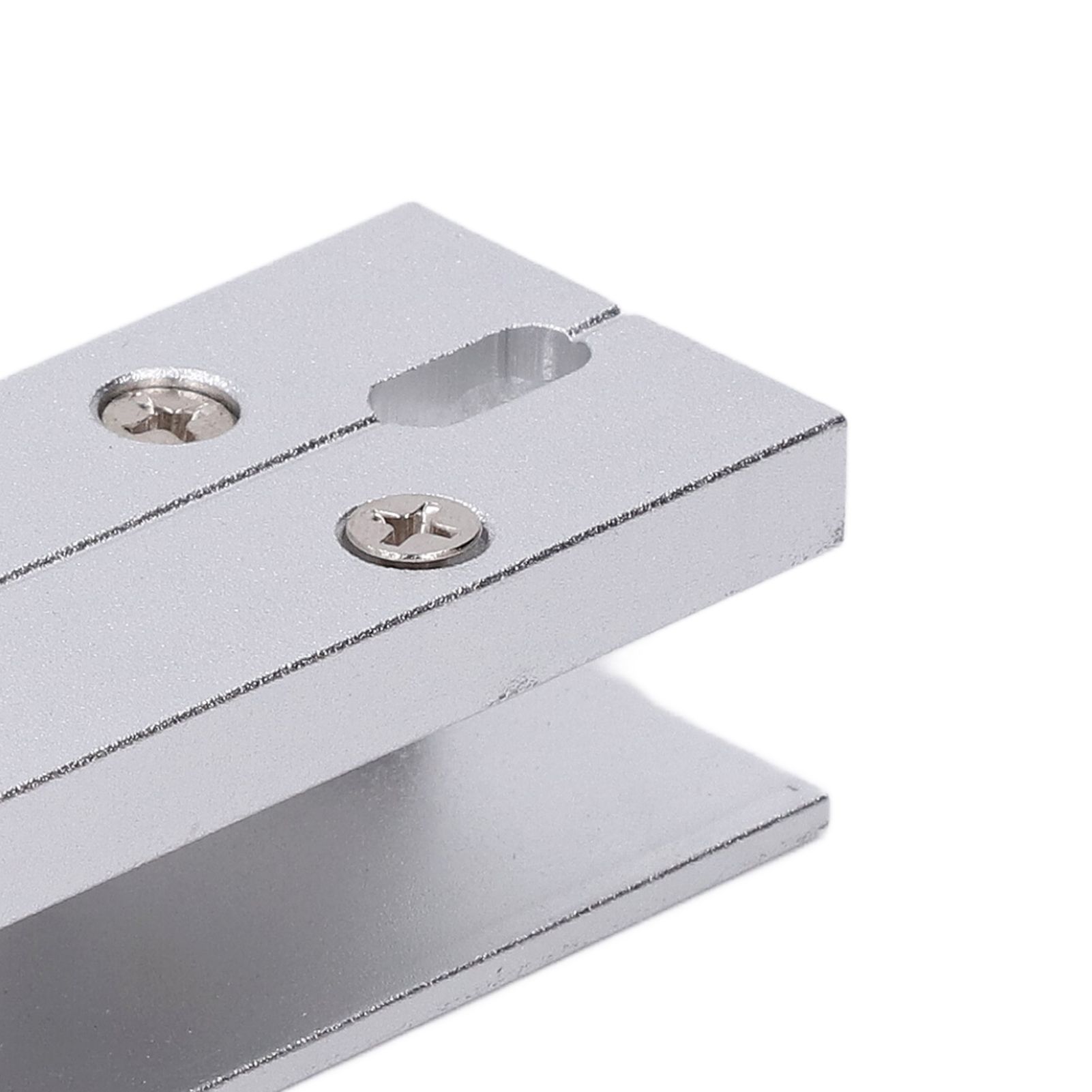 Aluminum Alloy U Shape Bracket for 180KG 350lbs Magnetic Lock Frameless Glass view 2