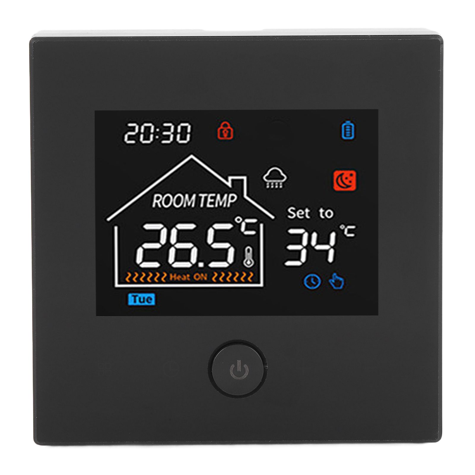 Smart Home Thermostat Battery Powered Wall Hanging Furnace Programmable Smart view 4