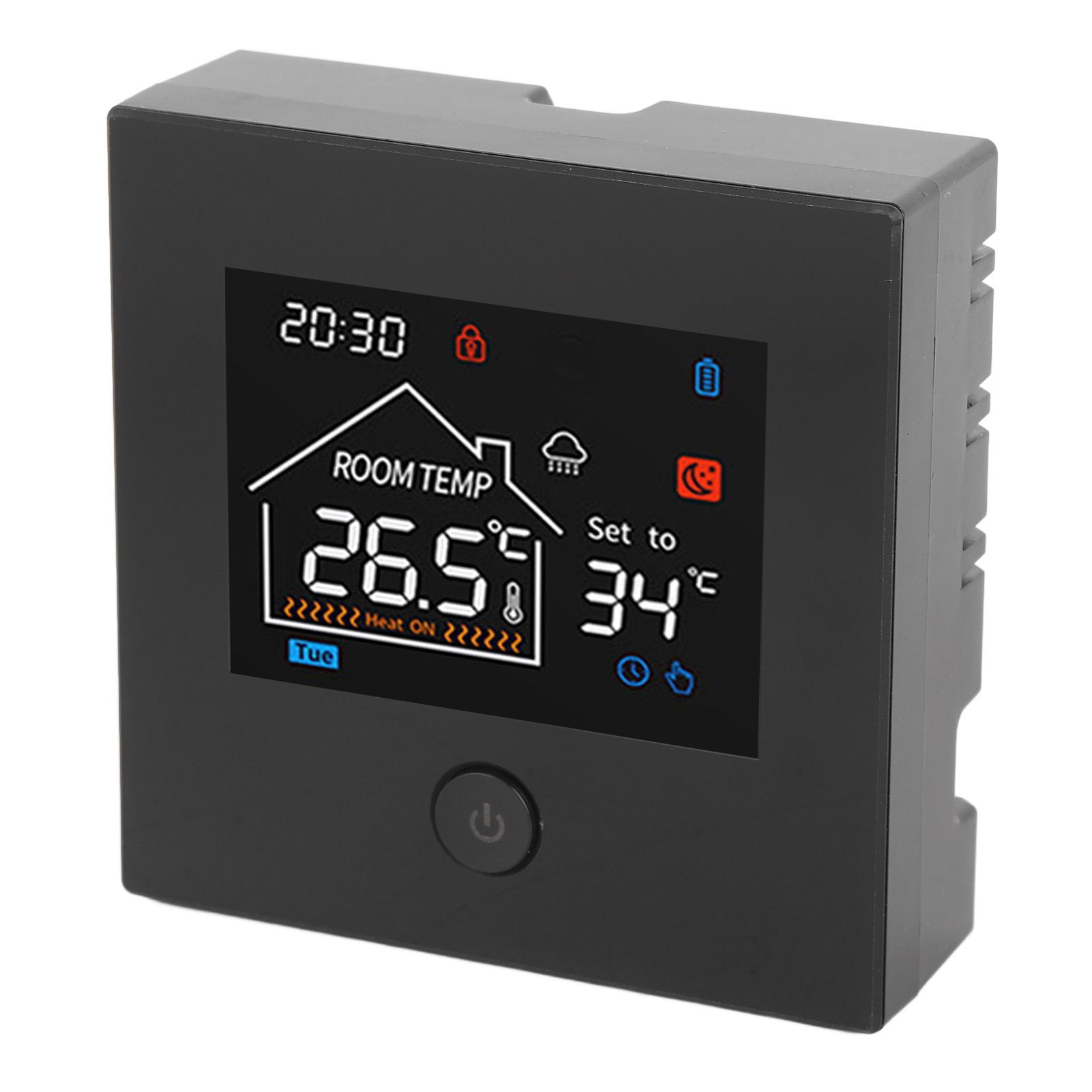 Smart Home Thermostat Battery Powered Wall Hanging Furnace Programmable Smart view 6