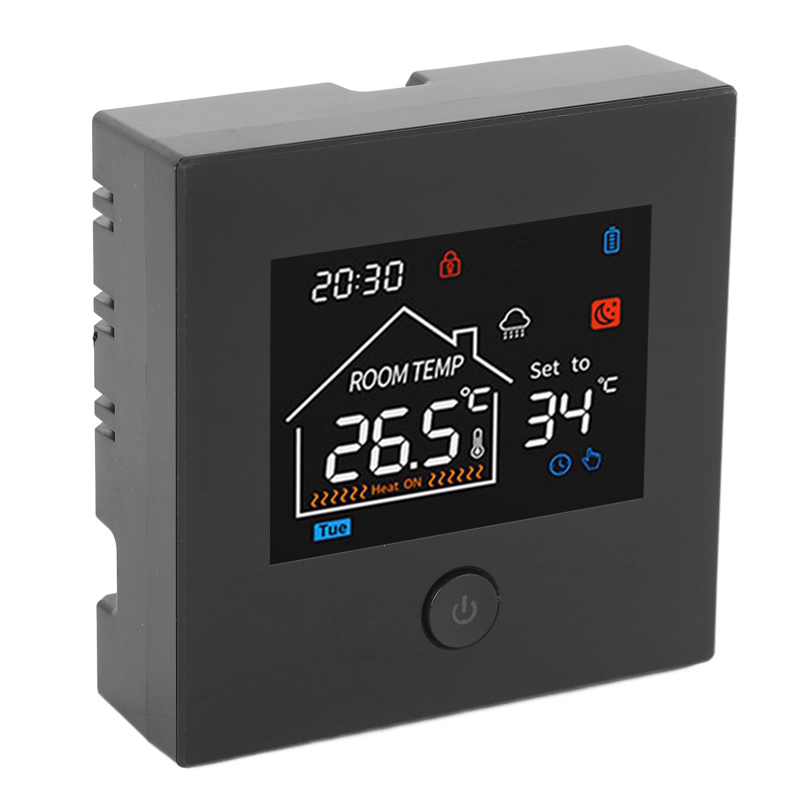 Smart Home Thermostat Battery Powered Wall Hanging Furnace Programmable Smart view 8