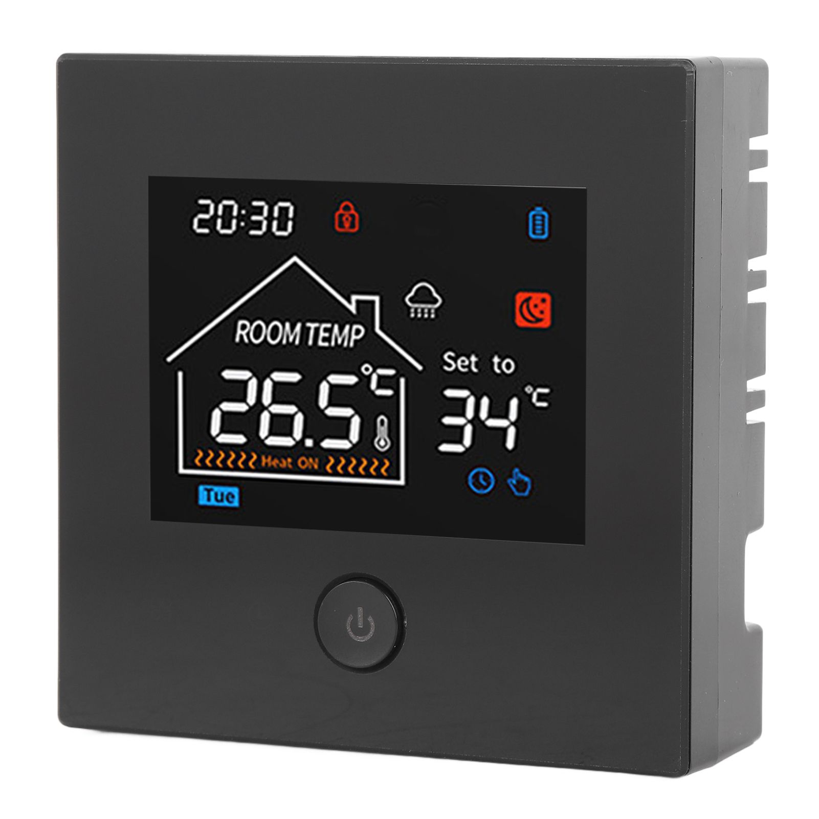 Smart Home Thermostat Battery Powered Wall Hanging Furnace Programmable Smart view 11