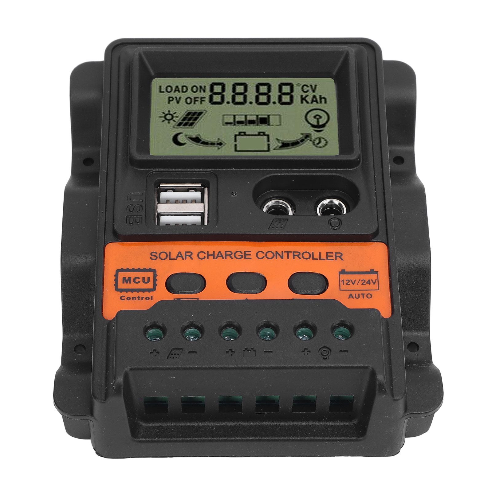Solar Charge Controller with Dual USB Ports PWM 12V 24V Automatic Adaptation view 6