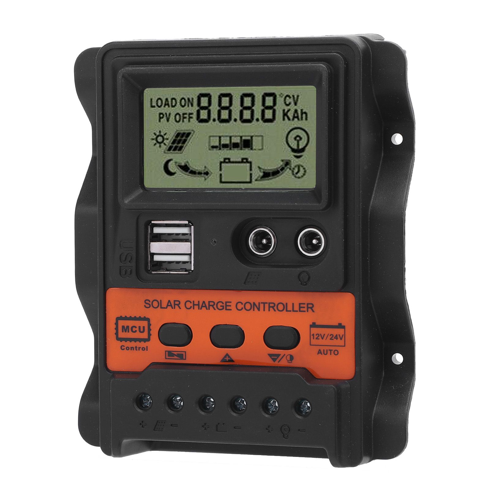Solar Charge Controller with Dual USB Ports PWM 12V 24V Automatic Adaptation view 10