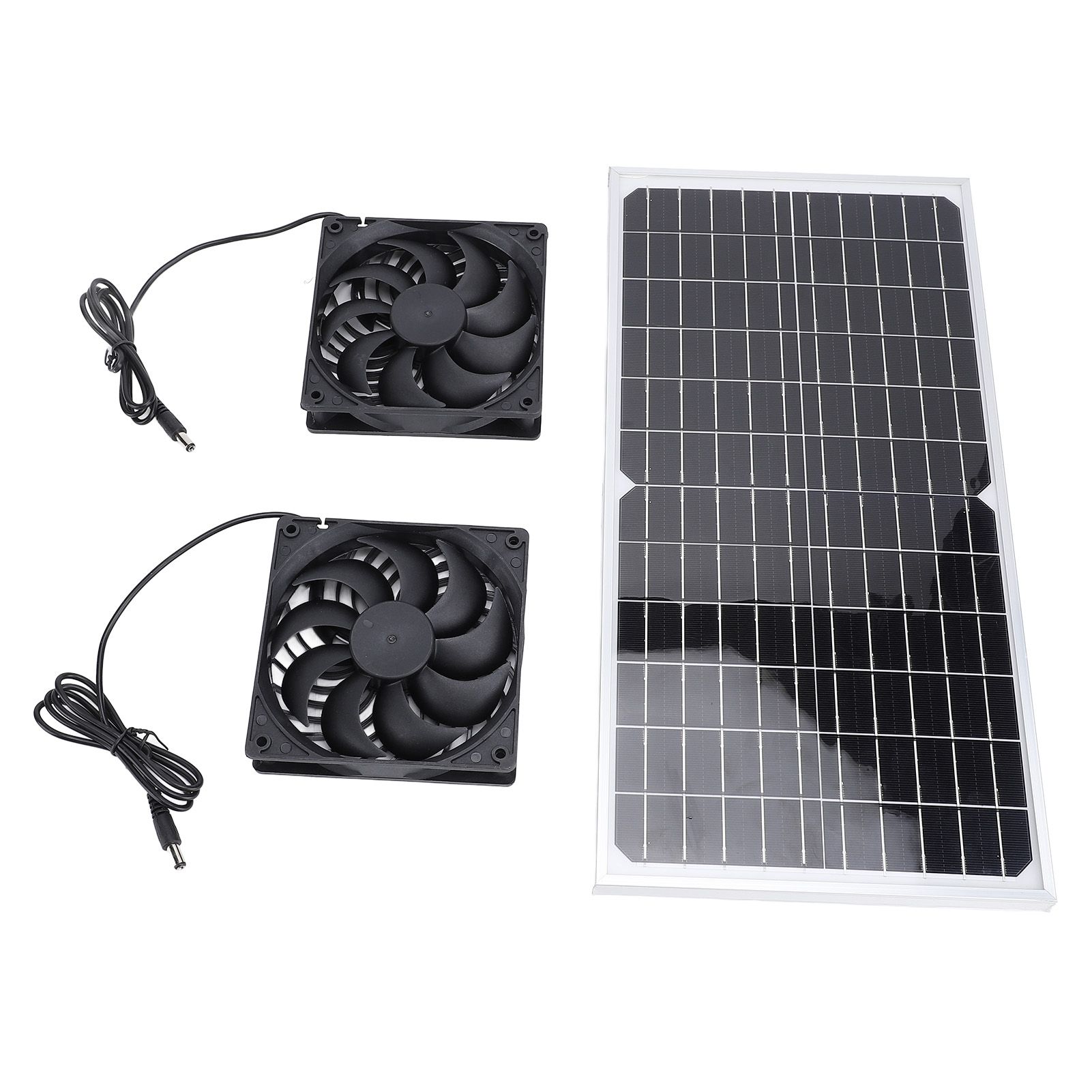 Solar Powered Exhaust Fan 16W Monocrystalline Silicon Solar Panel Dual view 4