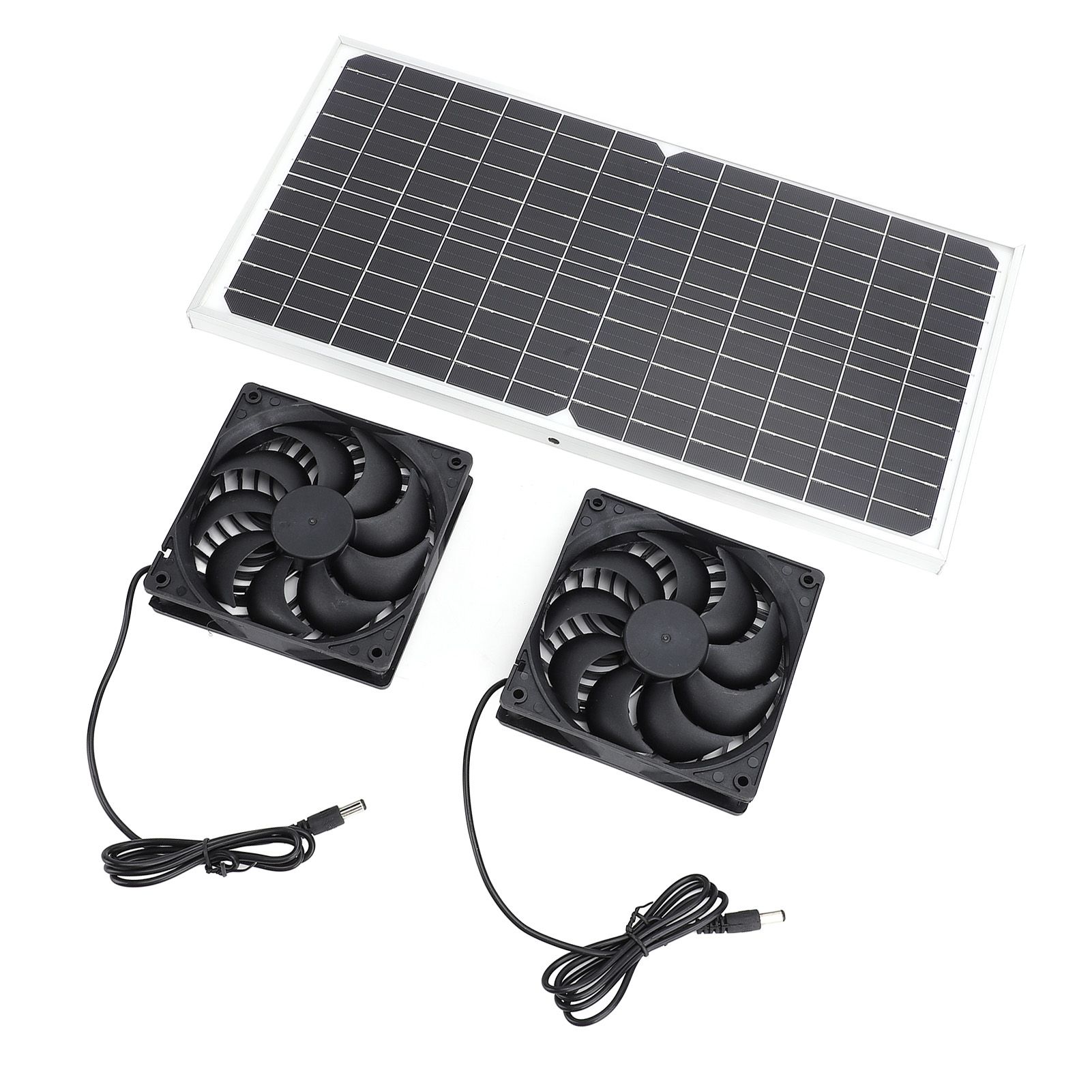 Solar Powered Exhaust Fan 16W Monocrystalline Silicon Solar Panel Dual view 6