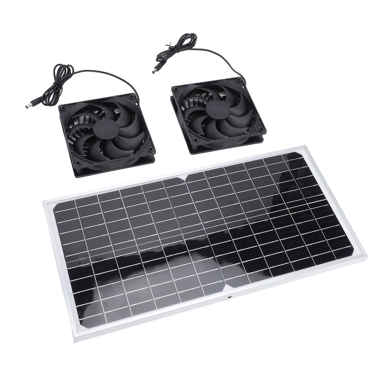 Solar Powered Exhaust Fan 16W Monocrystalline Silicon Solar Panel Dual view 10