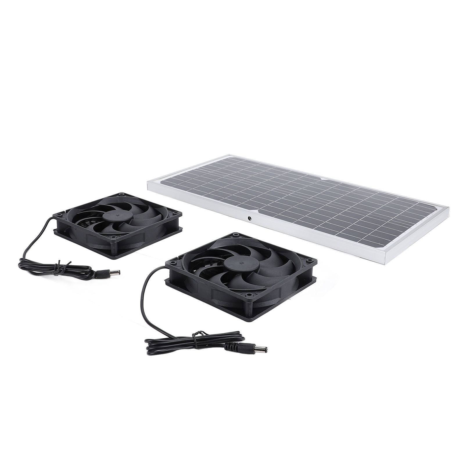 Solar Powered Exhaust Fan 16W Monocrystalline Silicon Solar Panel Dual view 11