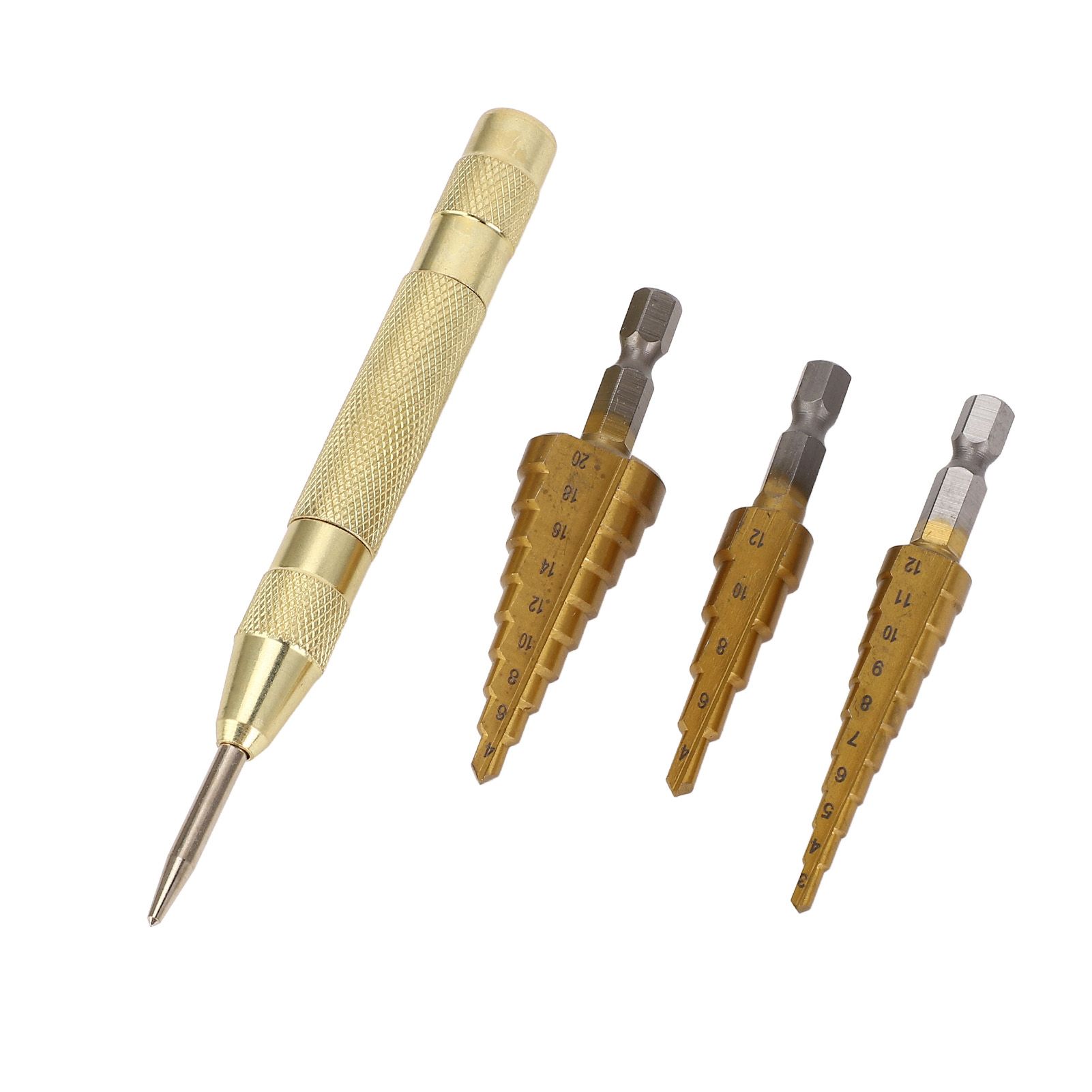 Step Drill Bit Set HSS Ti Alloy Secure Grip Double Groove Design view 6
