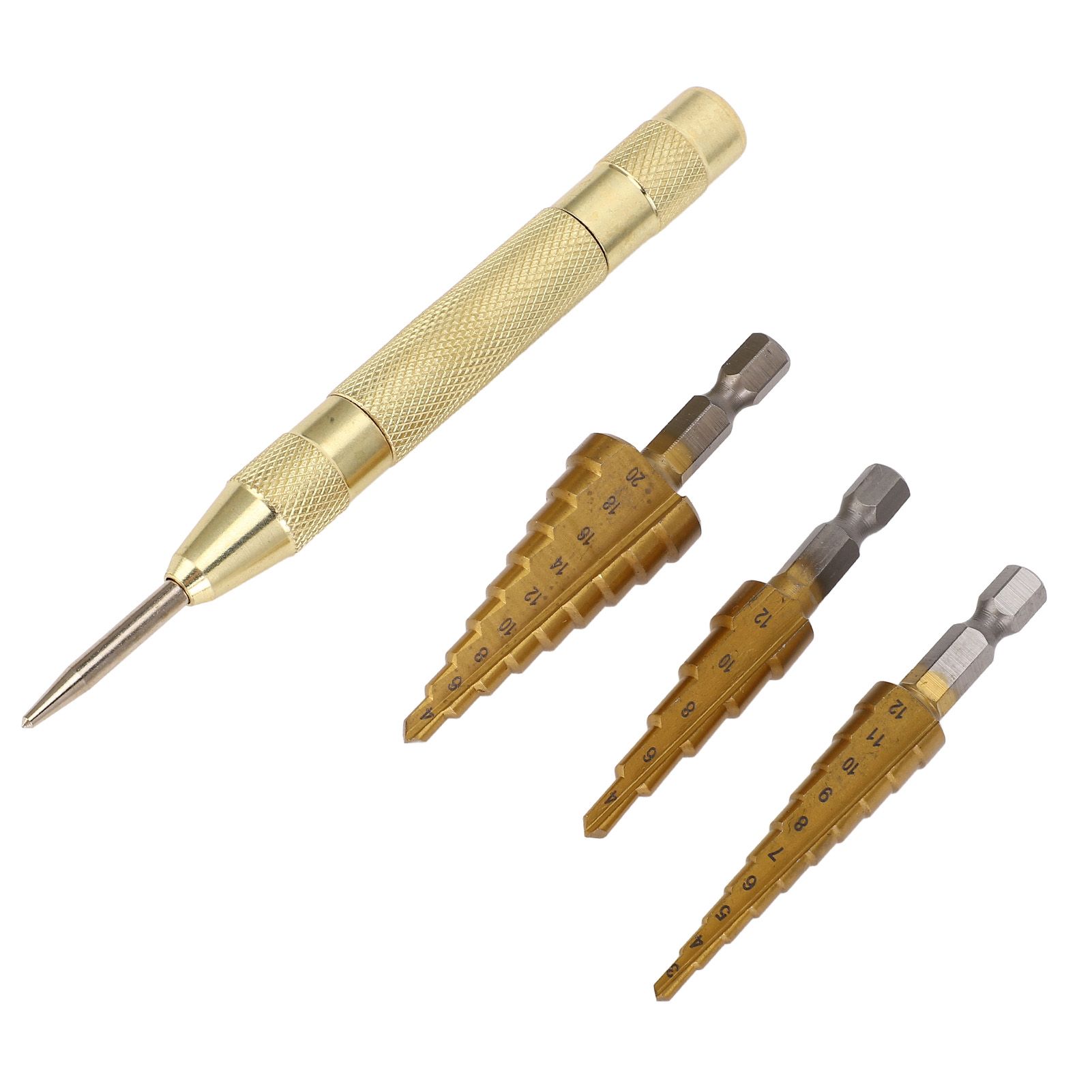 Step Drill Bit Set HSS Ti Alloy Secure Grip Double Groove Design view 8