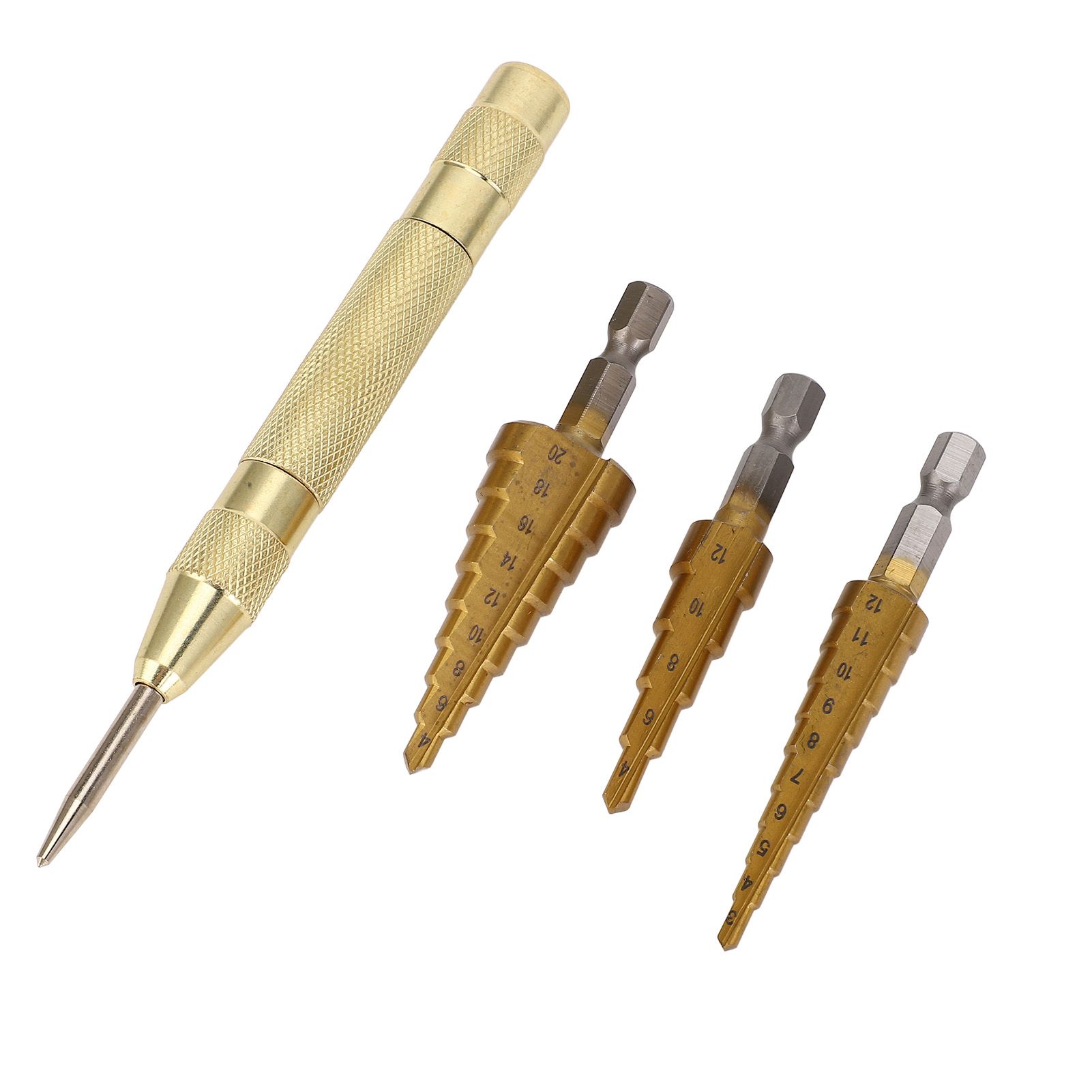 Step Drill Bit Set HSS Ti Alloy Secure Grip Double Groove Design view 11