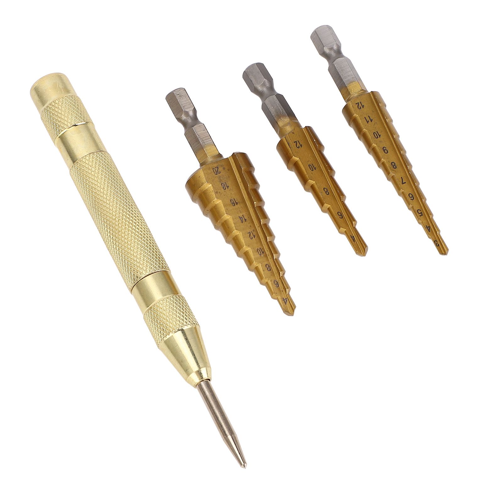 Step Drill Bit Set HSS Ti Alloy Secure Grip Double Groove Design view 12