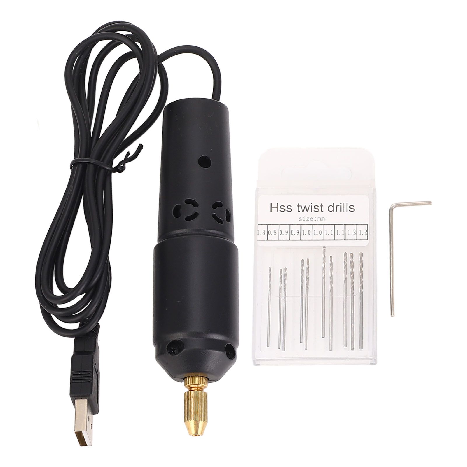Pin Vise Hand Drill USB Electric Micro Drill for Plastic Resin Wood Jewelry view 3