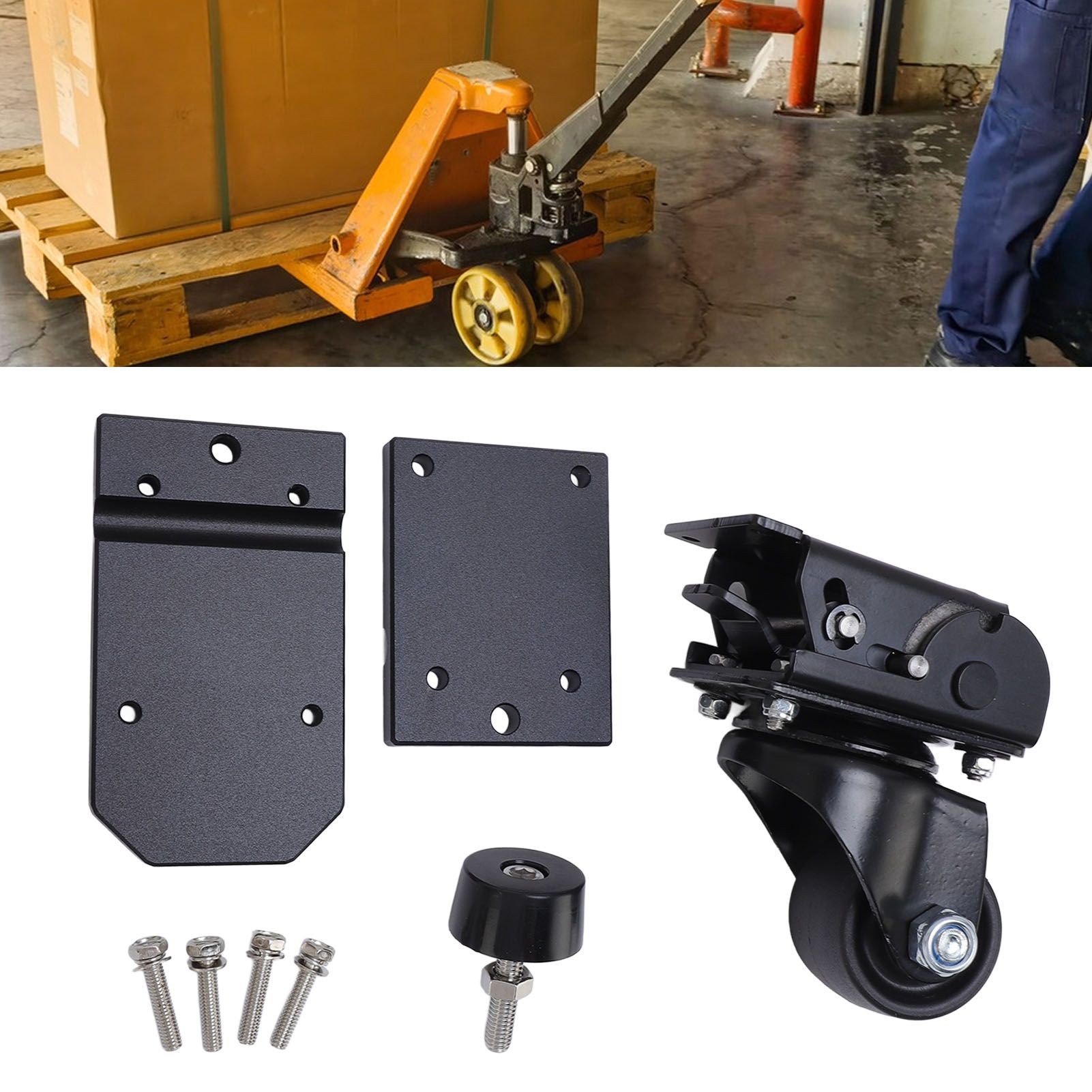 Packout Caster Wheel Kit Portable Front Steel Construction Rolling Tool Box view 12
