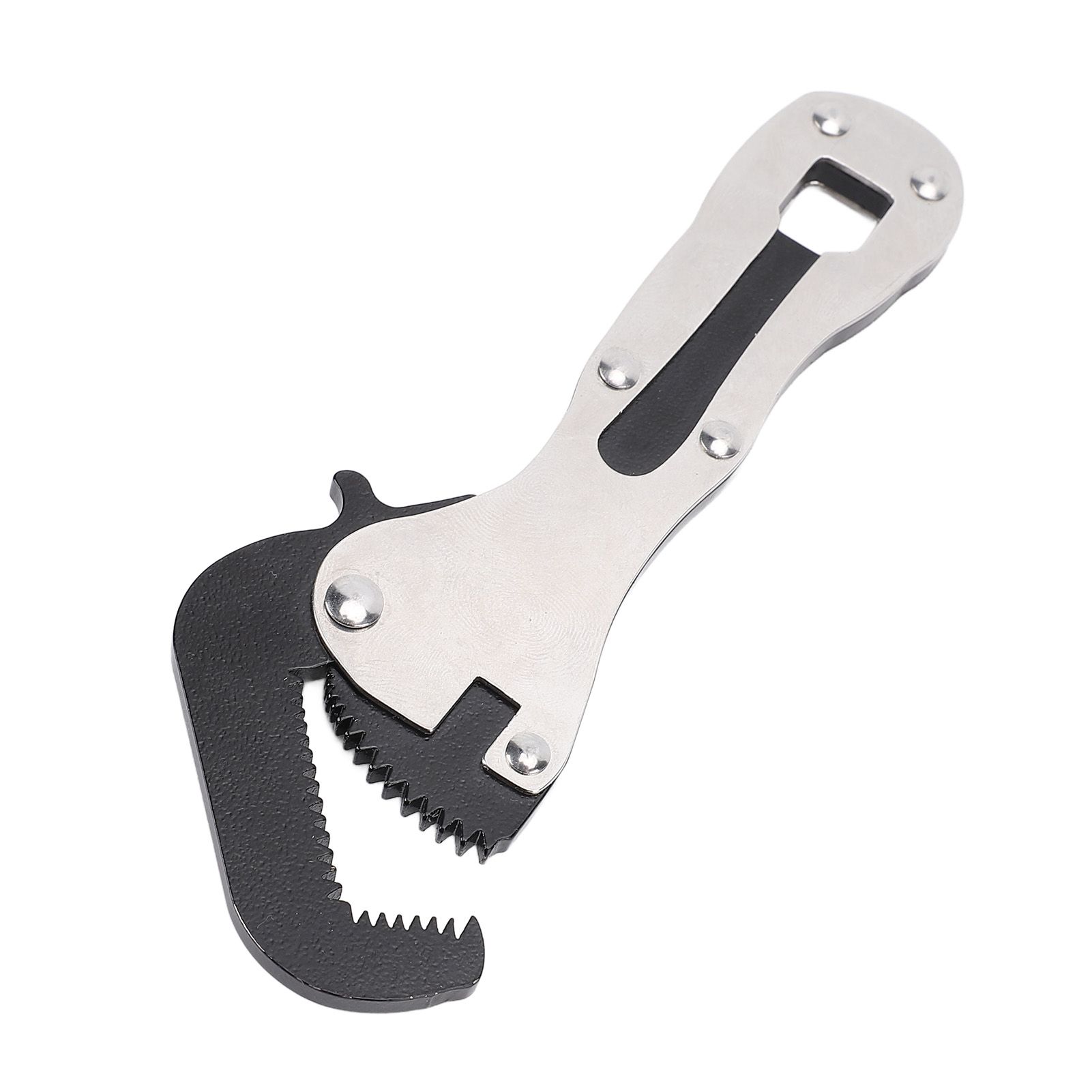 Auto Adjusting Pipe Wrench Steel Compact Ergonomic Handle Multifunctional for view 4