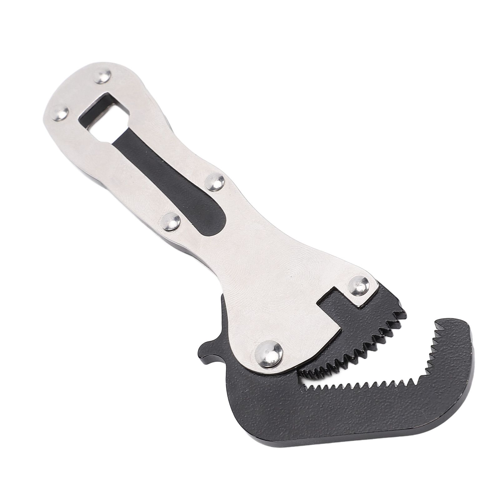 Auto Adjusting Pipe Wrench Steel Compact Ergonomic Handle Multifunctional for view 6