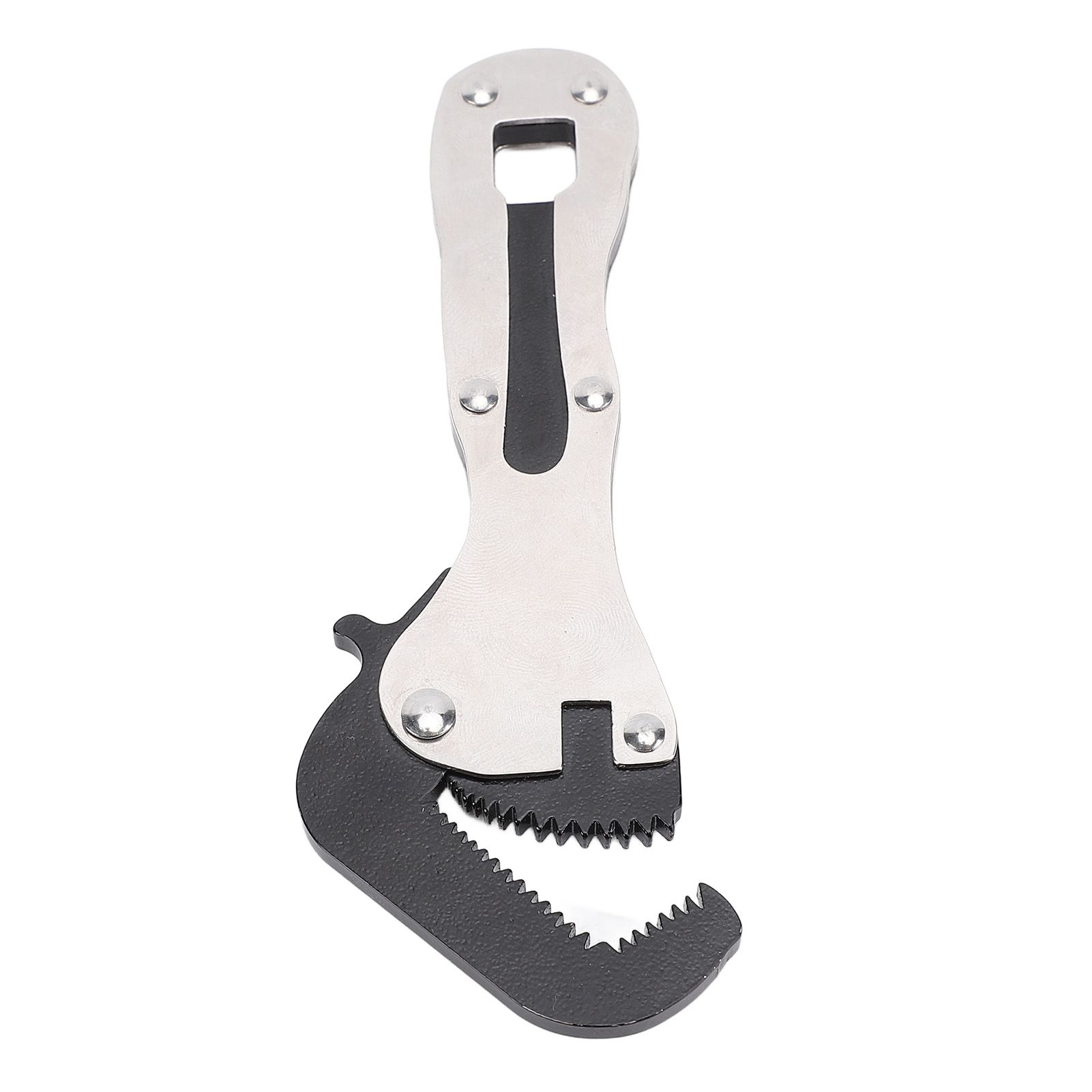 Auto Adjusting Pipe Wrench Steel Compact Ergonomic Handle Multifunctional for view 8