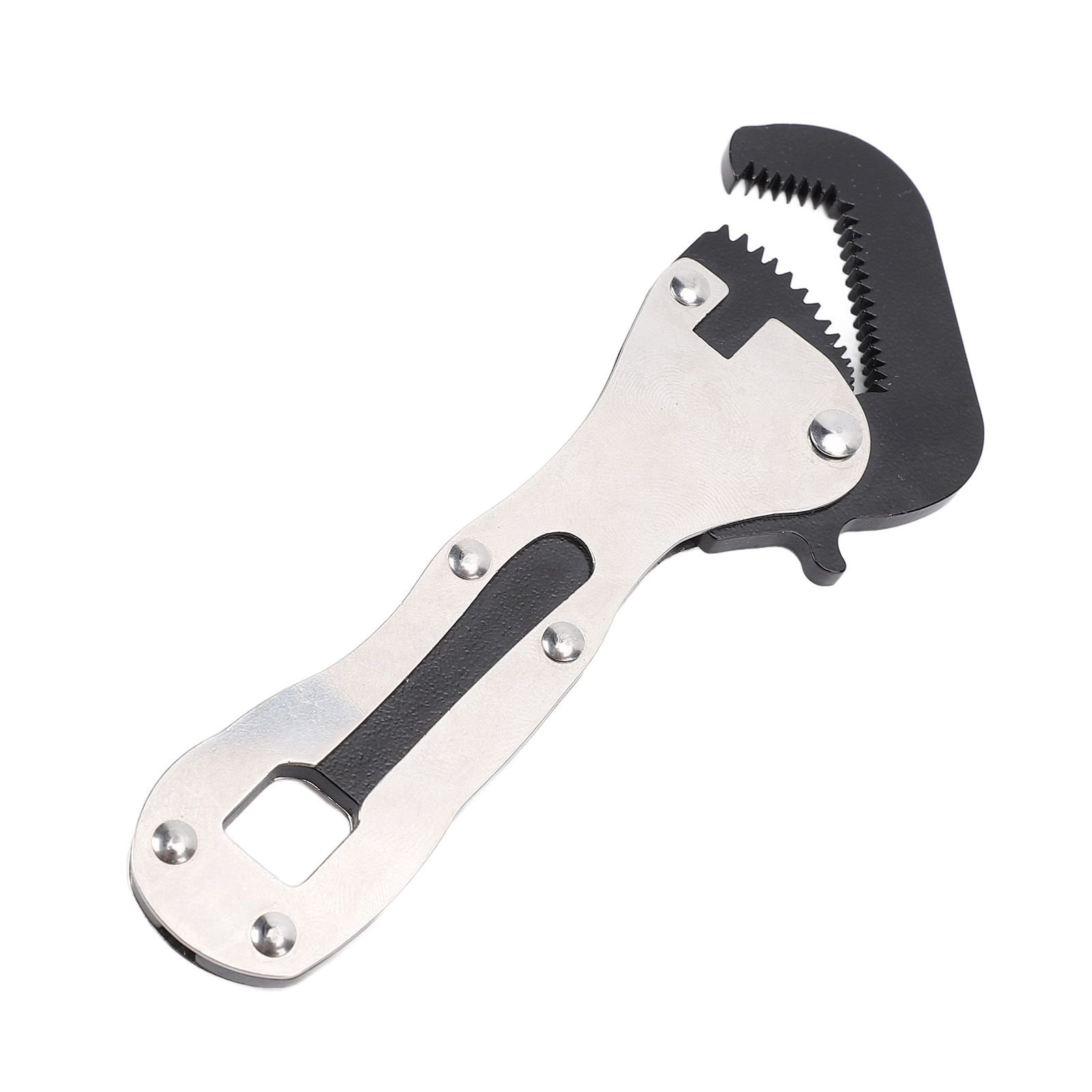 Auto Adjusting Pipe Wrench Steel Compact Ergonomic Handle Multifunctional for view 11