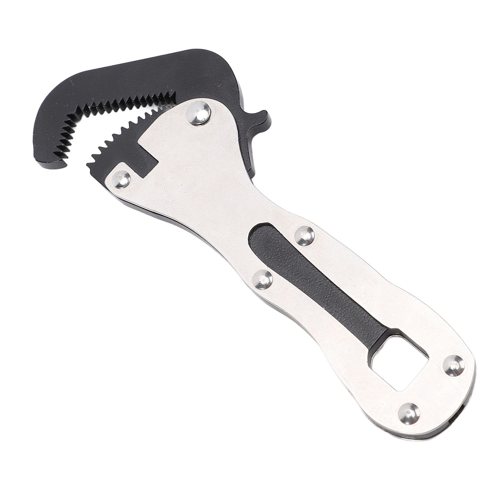 Auto Adjusting Pipe Wrench Steel Compact Ergonomic Handle Multifunctional for view 12