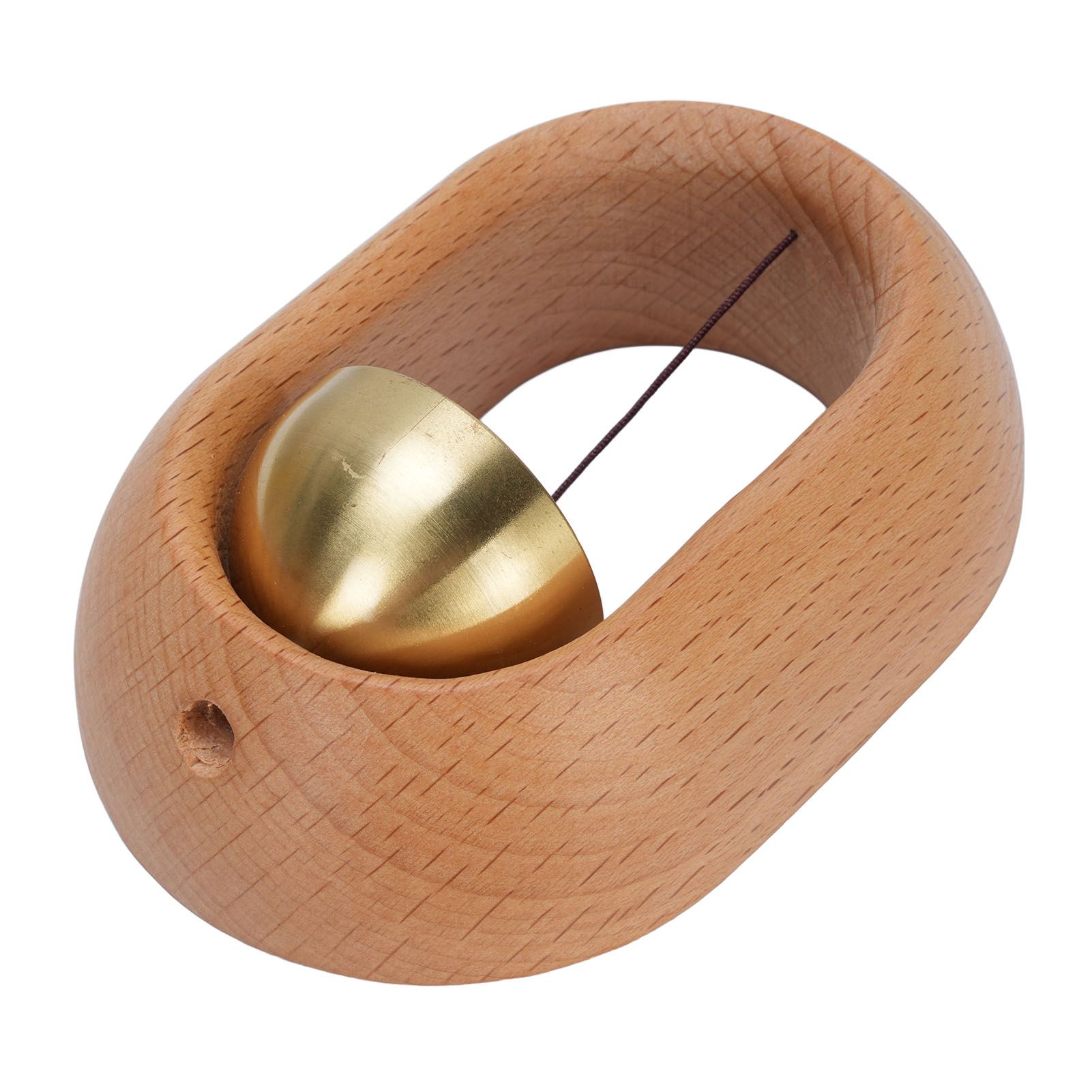 Shopkeepers Bell Beechwood and Copper Decorative Wooden Hanging Doorbell for view 8