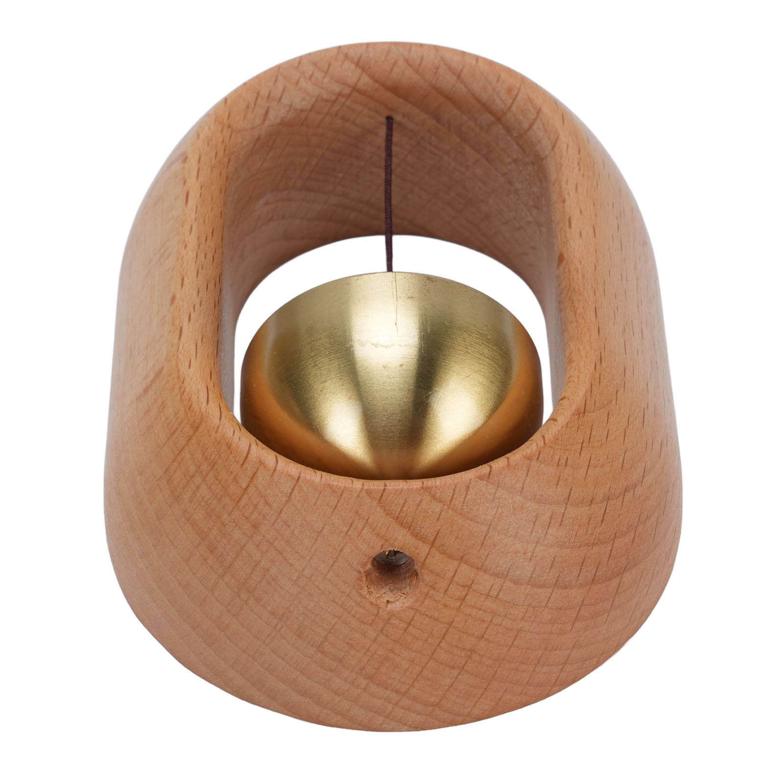 Shopkeepers Bell Beechwood and Copper Decorative Wooden Hanging Doorbell for view 9
