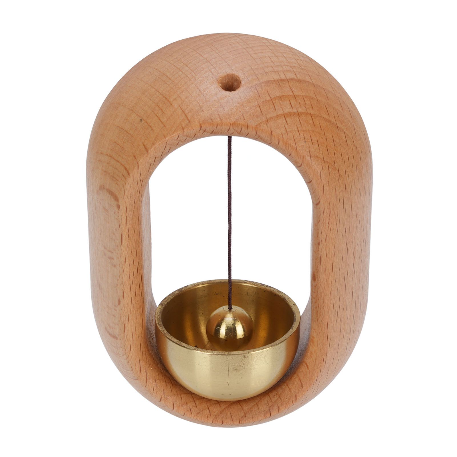 Shopkeepers Bell Beechwood and Copper Decorative Wooden Hanging Doorbell for view 11