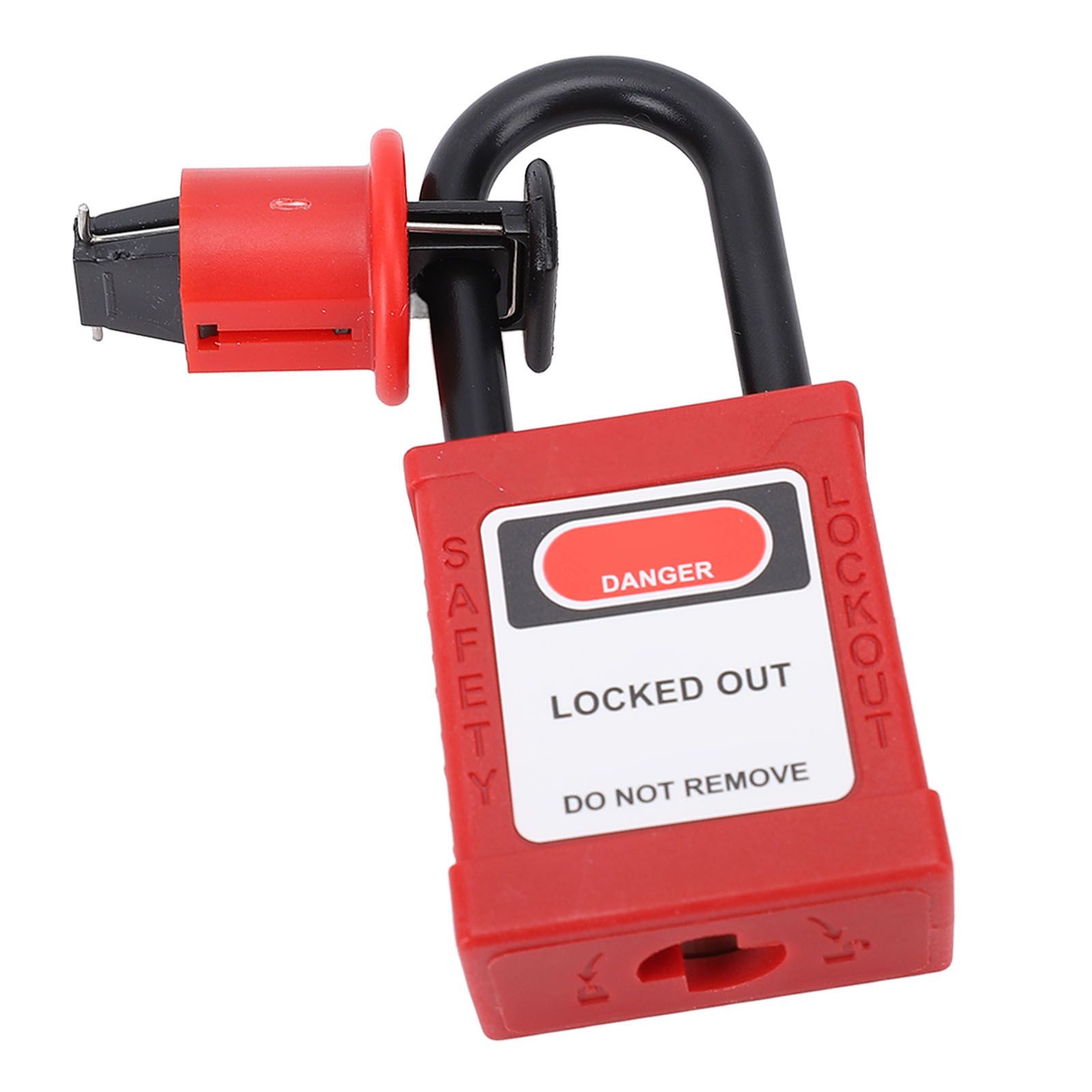 Miniature Circuit Breaker Lockout Breaker Switch Lock with Padlock and 2 Keys
