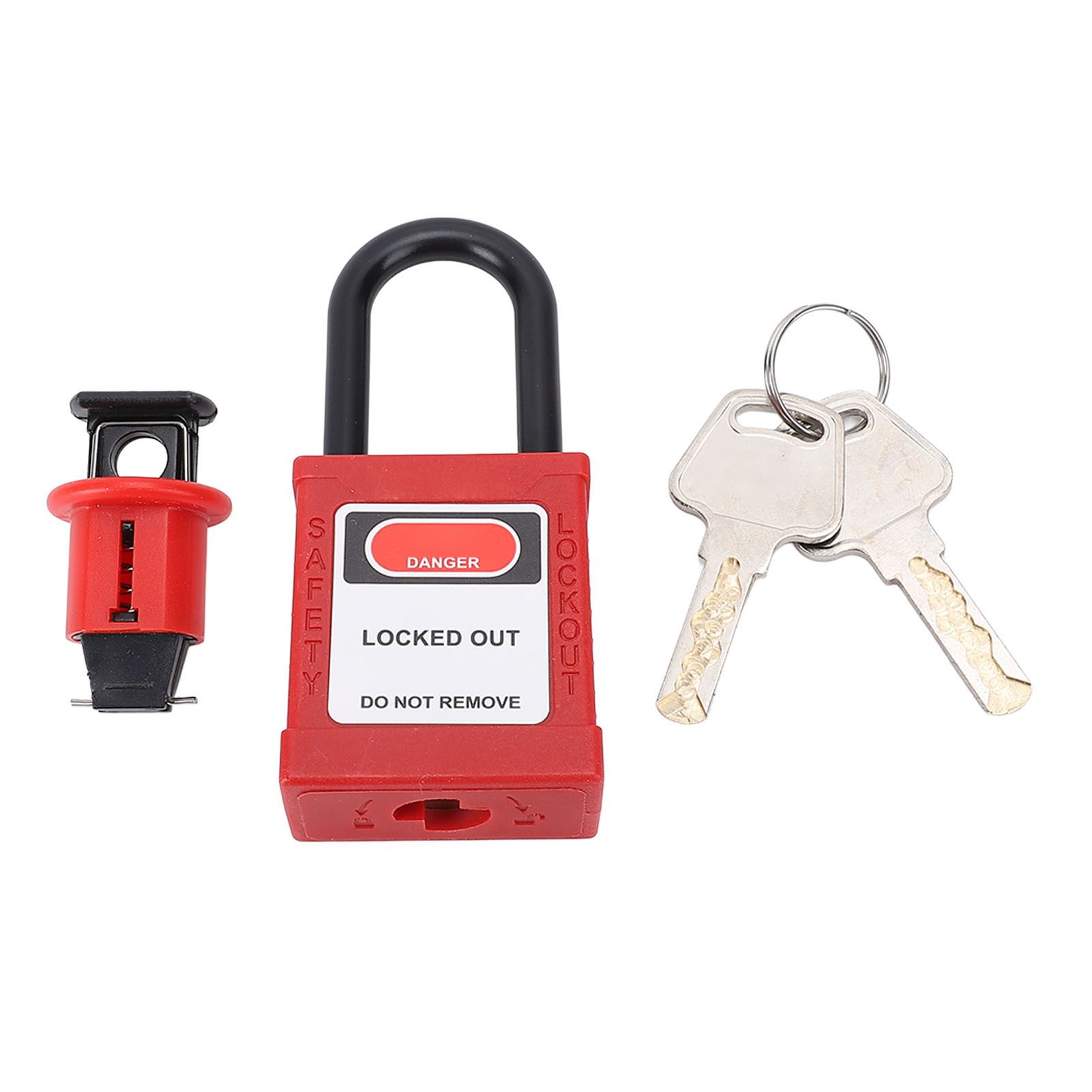 Miniature Circuit Breaker Lockout Breaker Switch Lock with Padlock and 2 Keys view 2