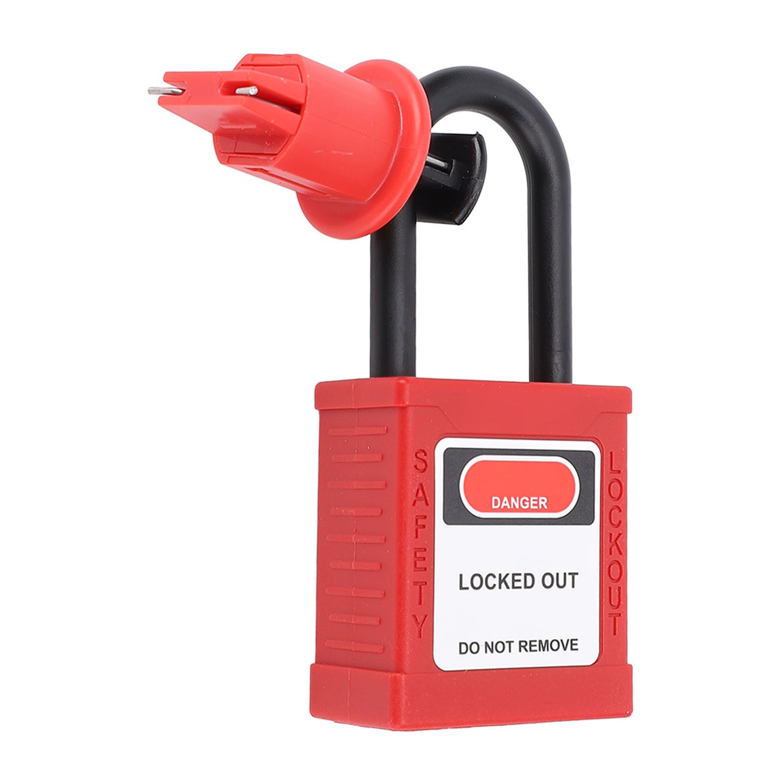 Lockout Tagout Lock with Key Nylon Stainless Steel 1P 2P 3P 4P Circuit Breaker view 3