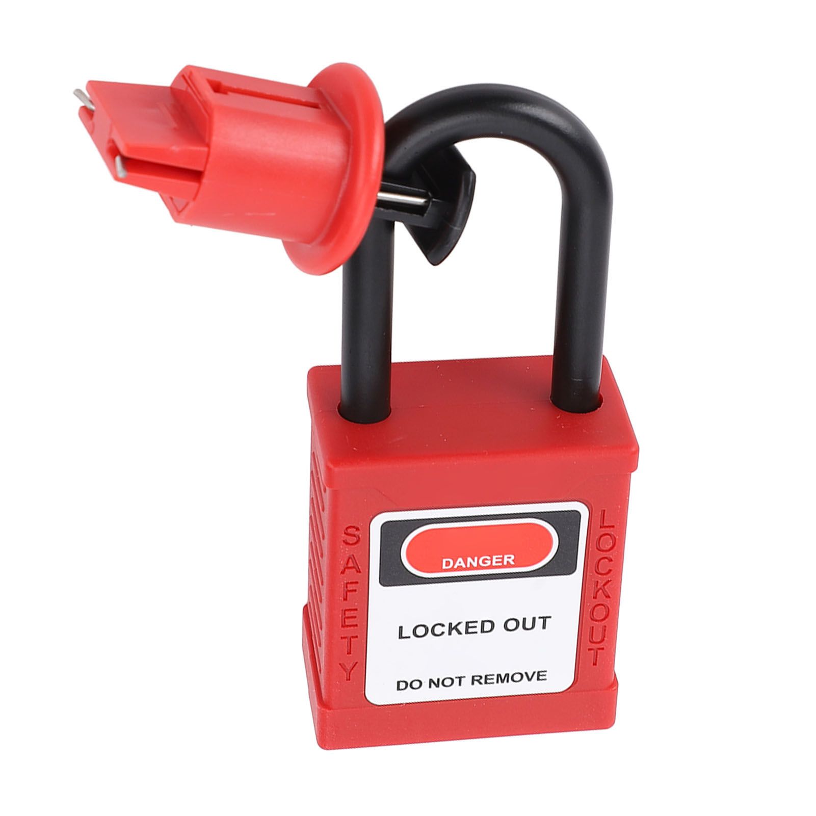 Lockout Tagout Lock with Key Nylon Stainless Steel 1P 2P 3P 4P Circuit Breaker view 4